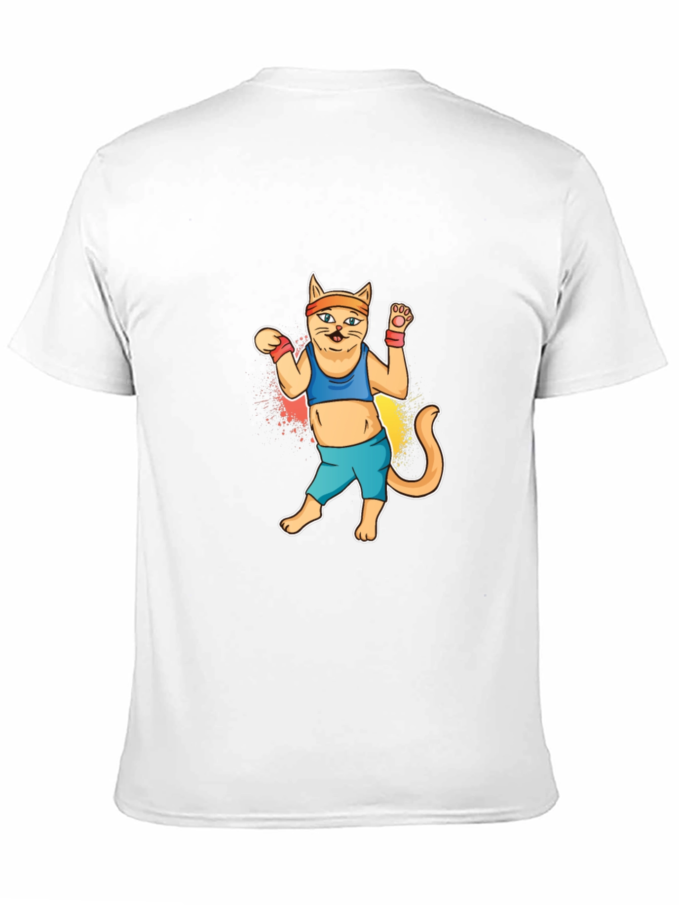Workout Cat Graphic Tee