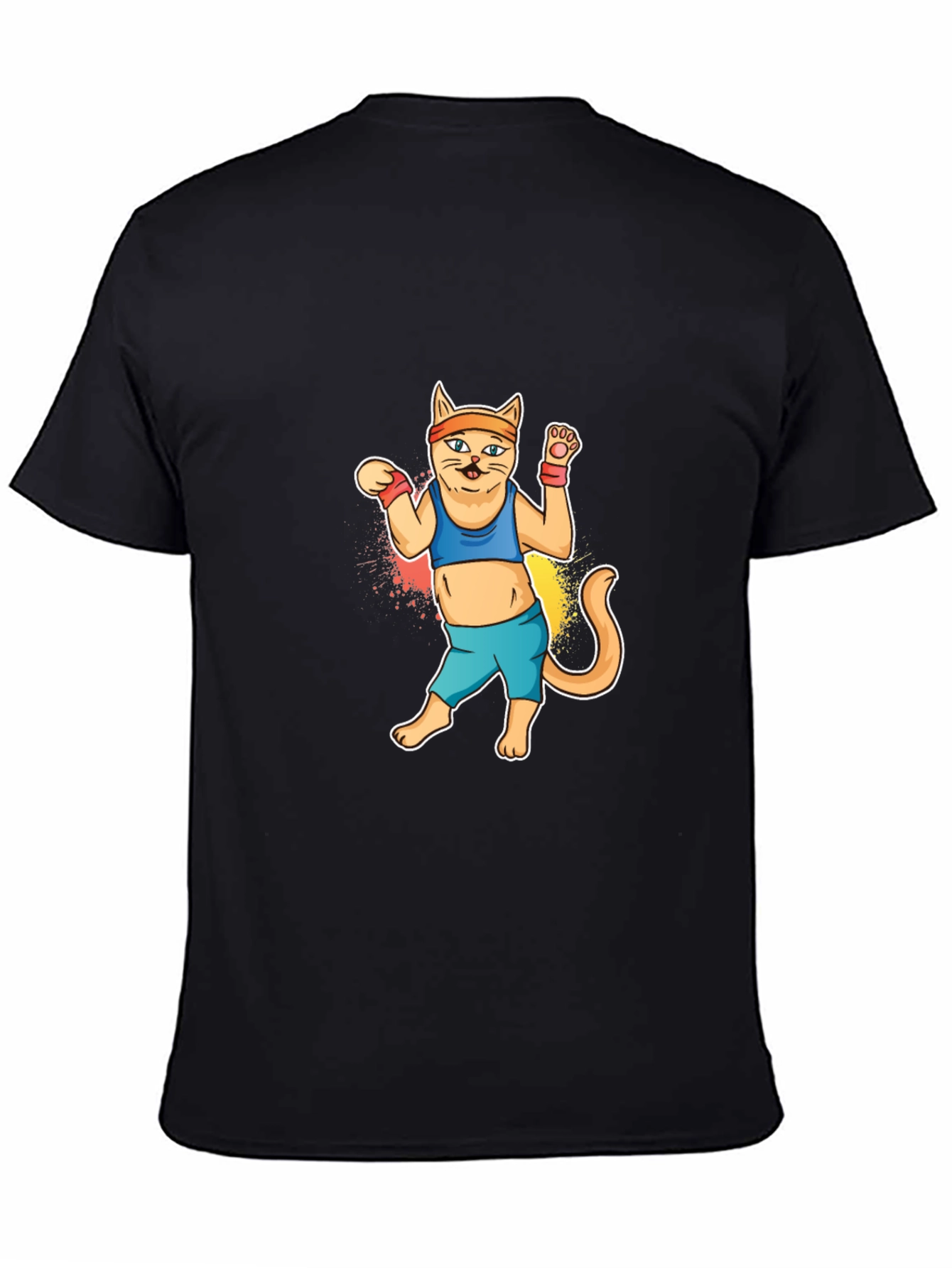 Workout Cat Graphic Tee