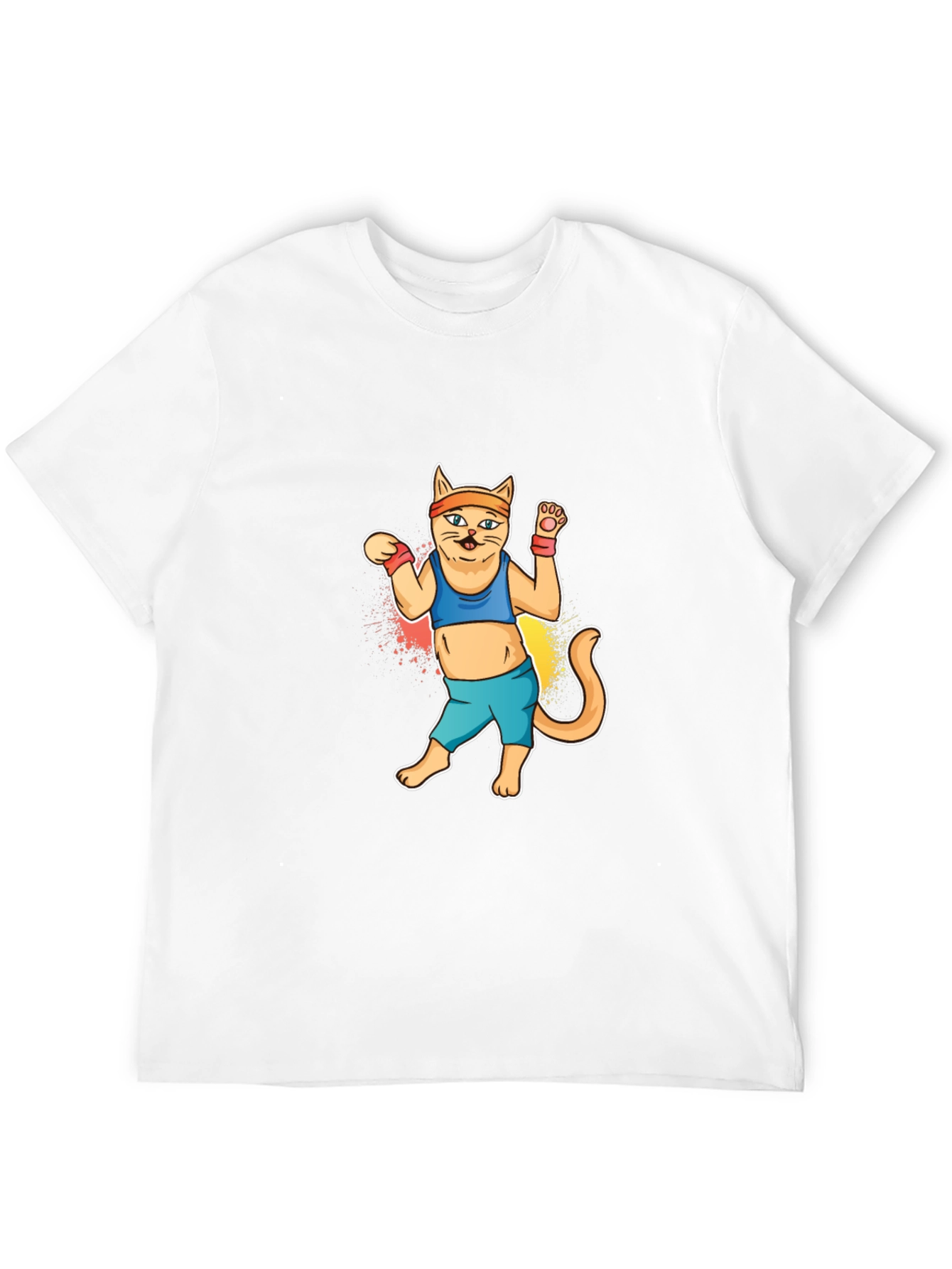 Workout Cat Graphic Tee