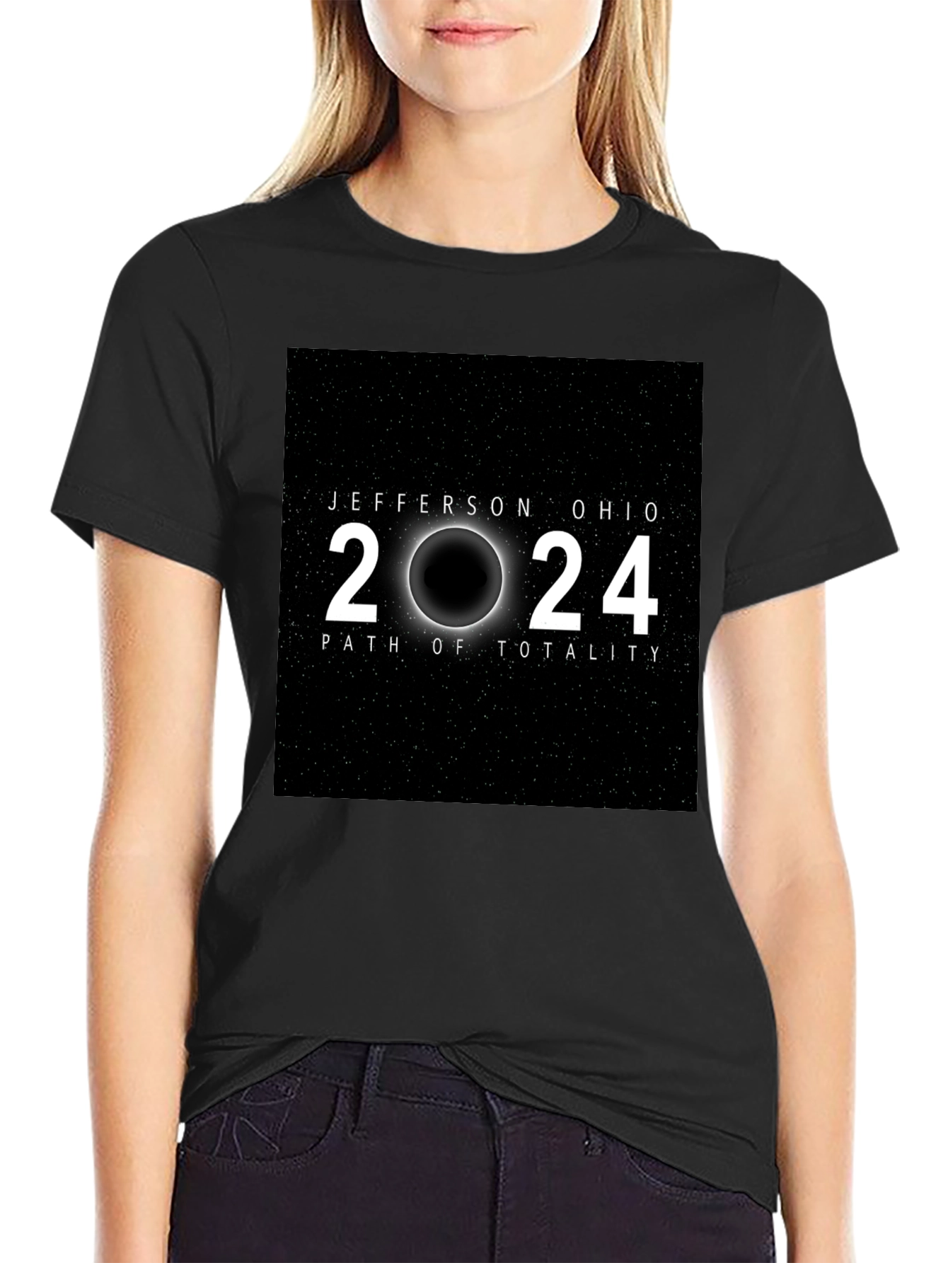 Jefferson Ohio 2024 Total Solar Eclipse T-Shirt