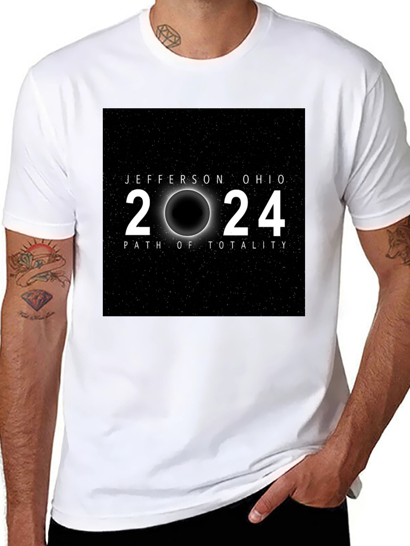 Jefferson Ohio 2024 Total Solar Eclipse T-Shirt