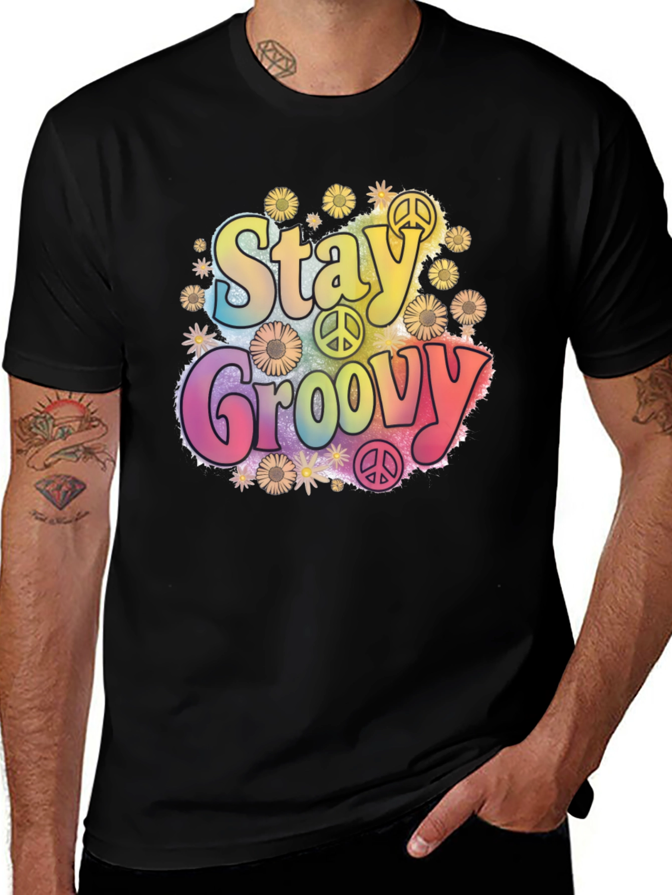 Stay Groovy Retro Graphic Tee