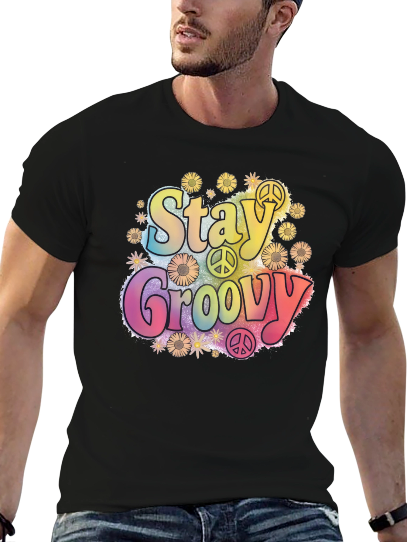 Stay Groovy Retro Graphic Tee
