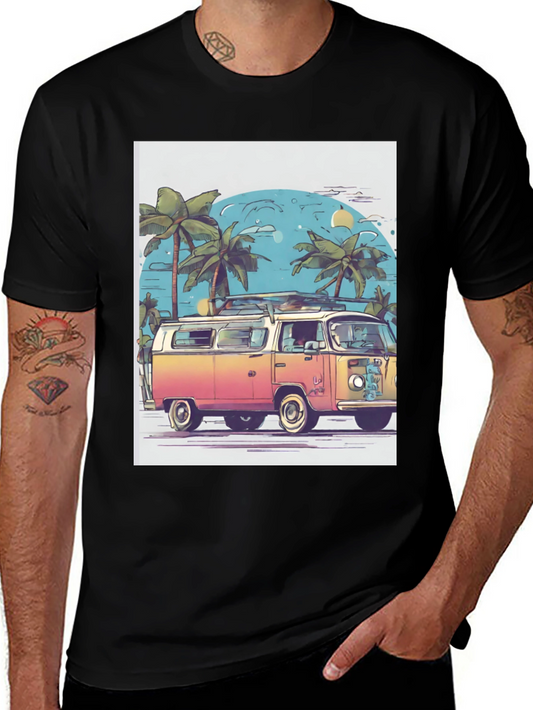 Retro Beach Van Graphic Tee