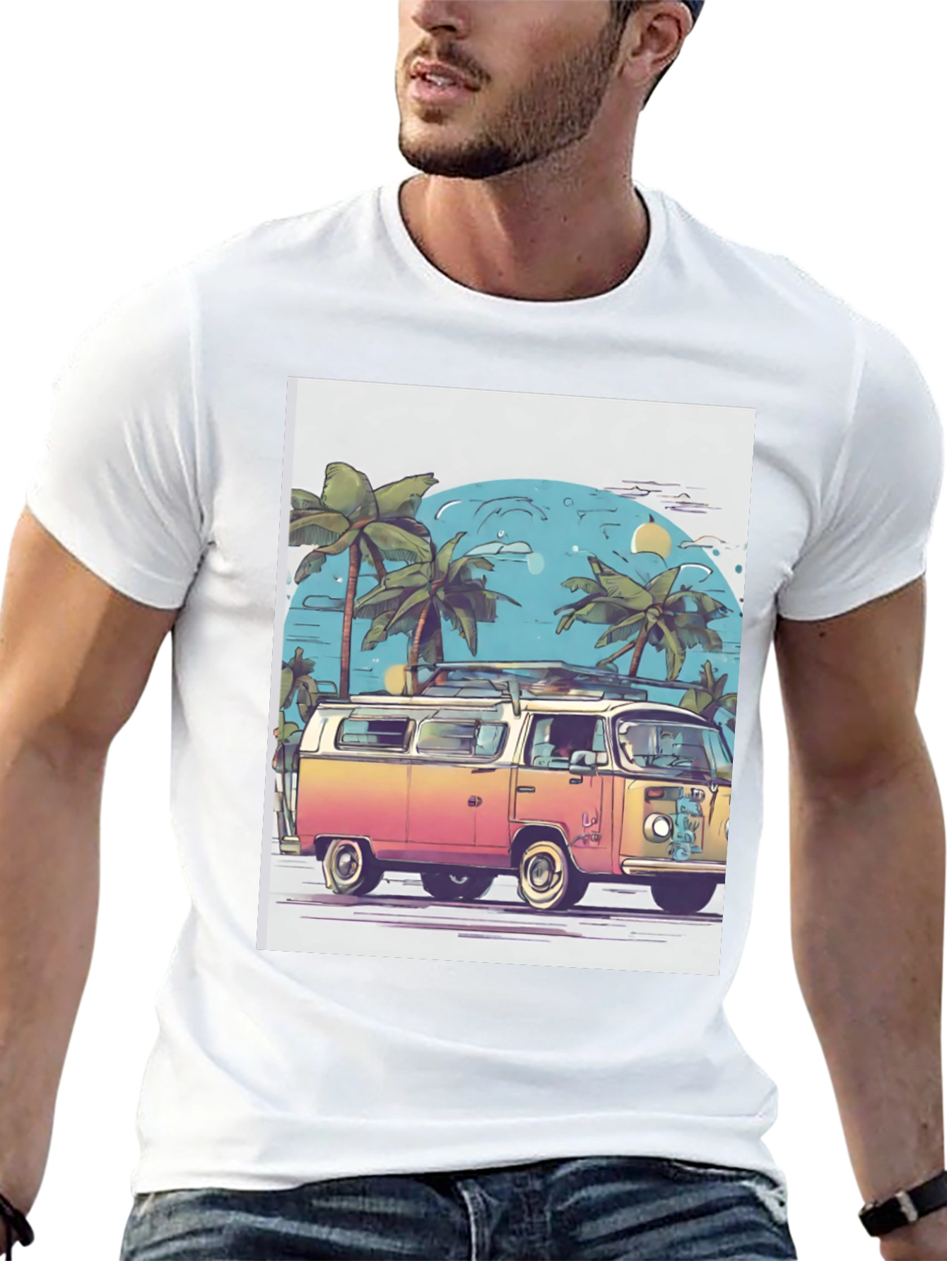 Retro Beach Van Graphic Tee