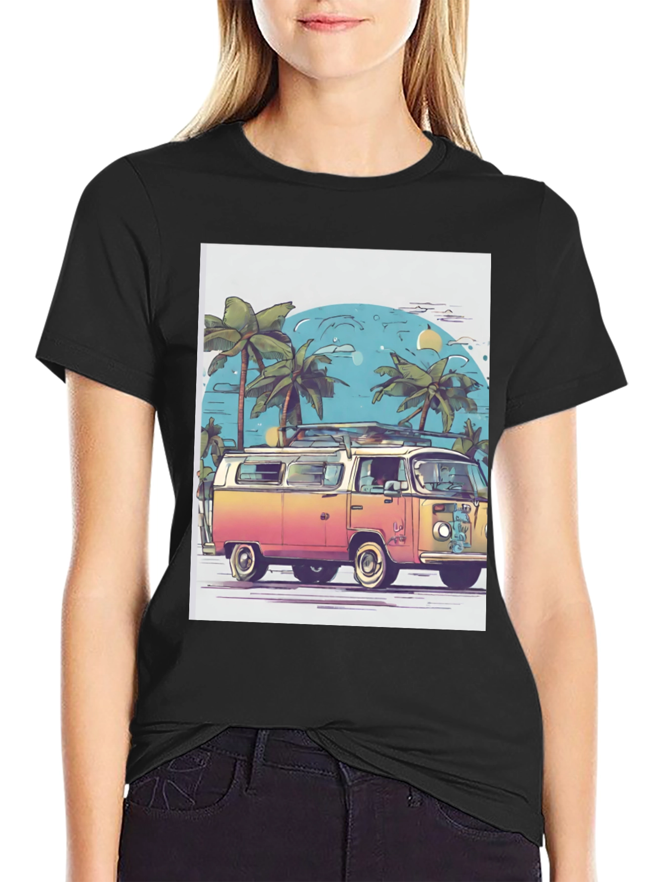 Retro Beach Van Graphic Tee