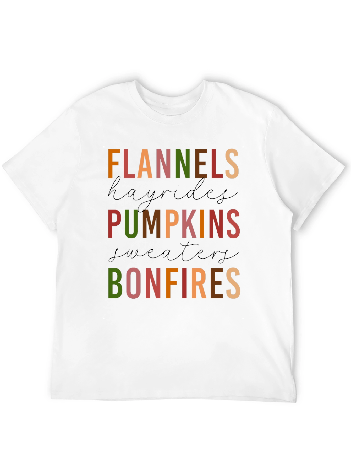 Fall Favorites Graphic Tee - Bonfires & Pumpkins