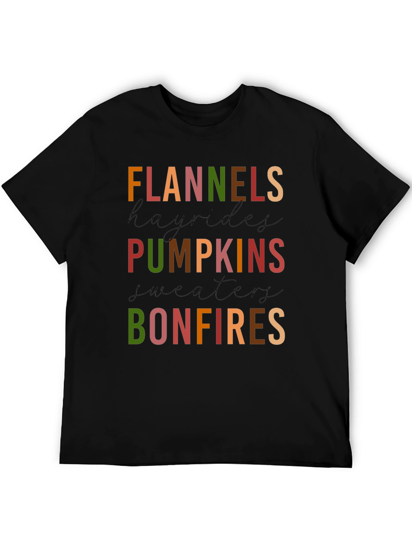 Fall Favorites Graphic Tee - Bonfires & Pumpkins