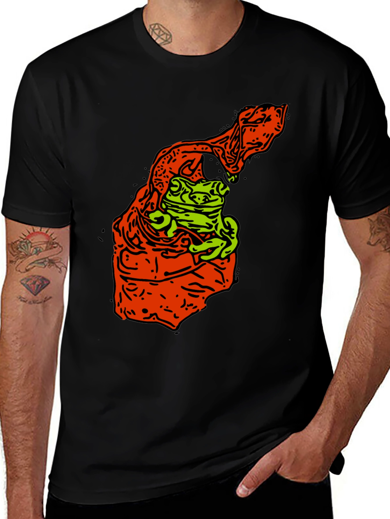 Frog Graphic Print Tee