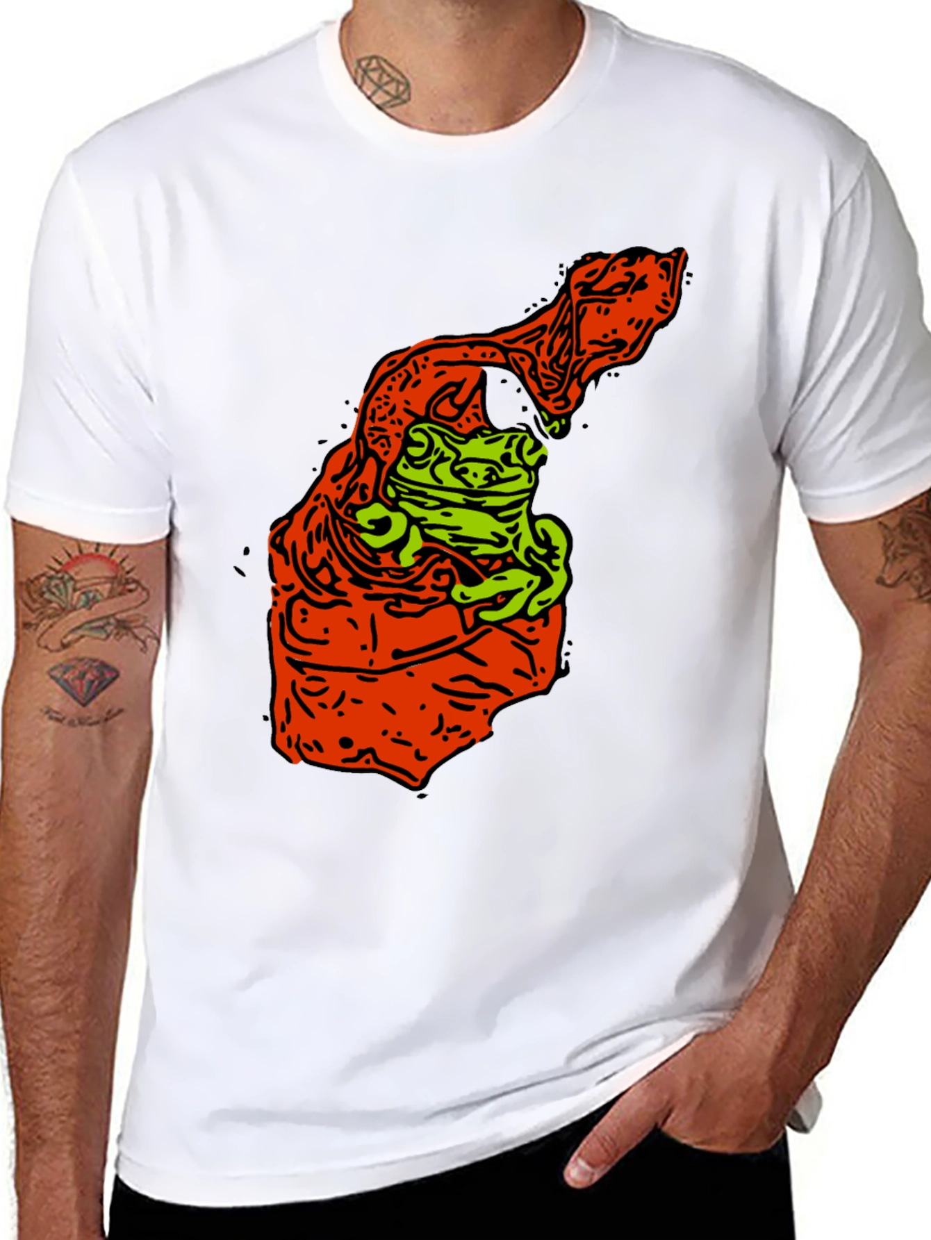 Frog Graphic Print Tee