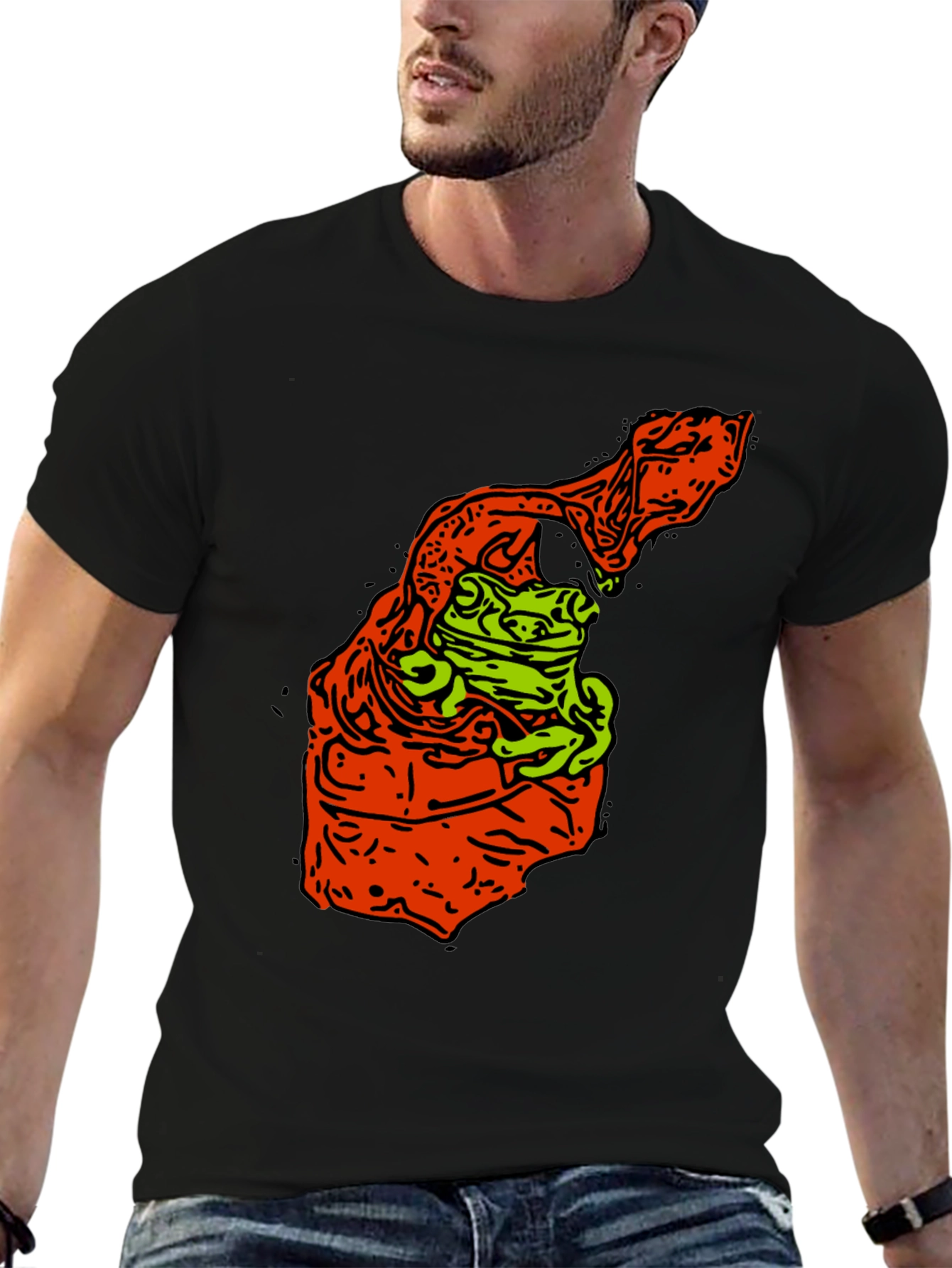 Frog Graphic Print Tee