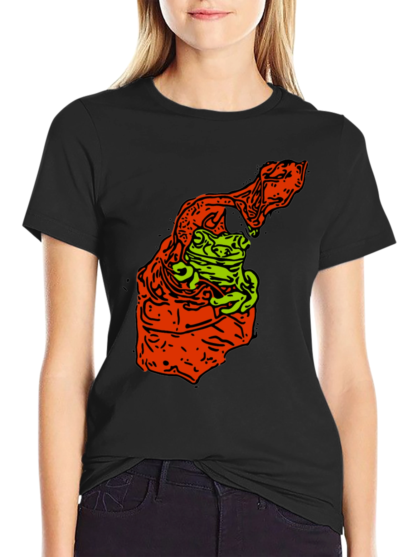 Frog Graphic Print Tee