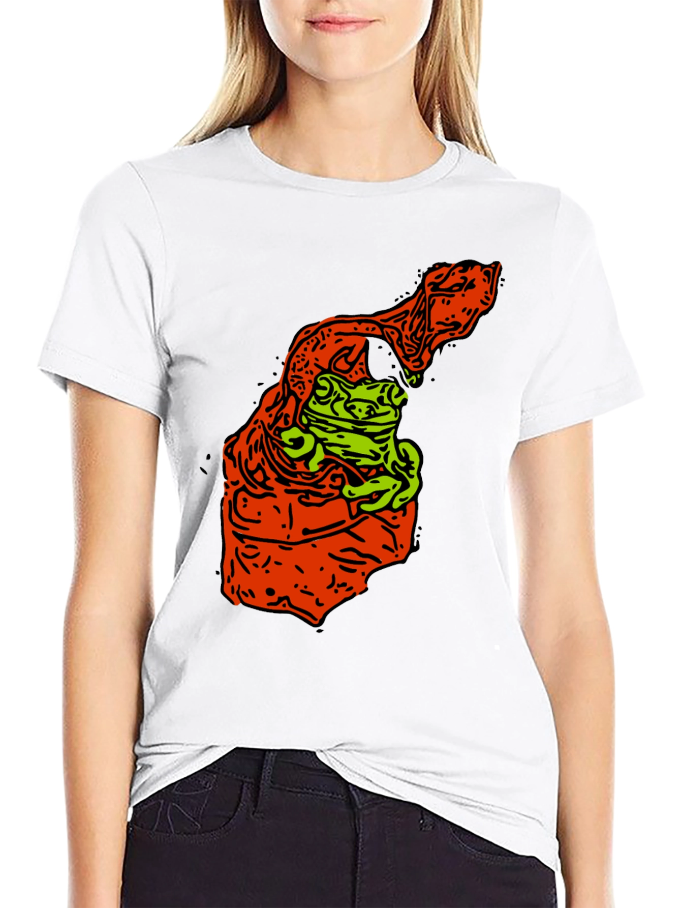 Frog Graphic Print Tee