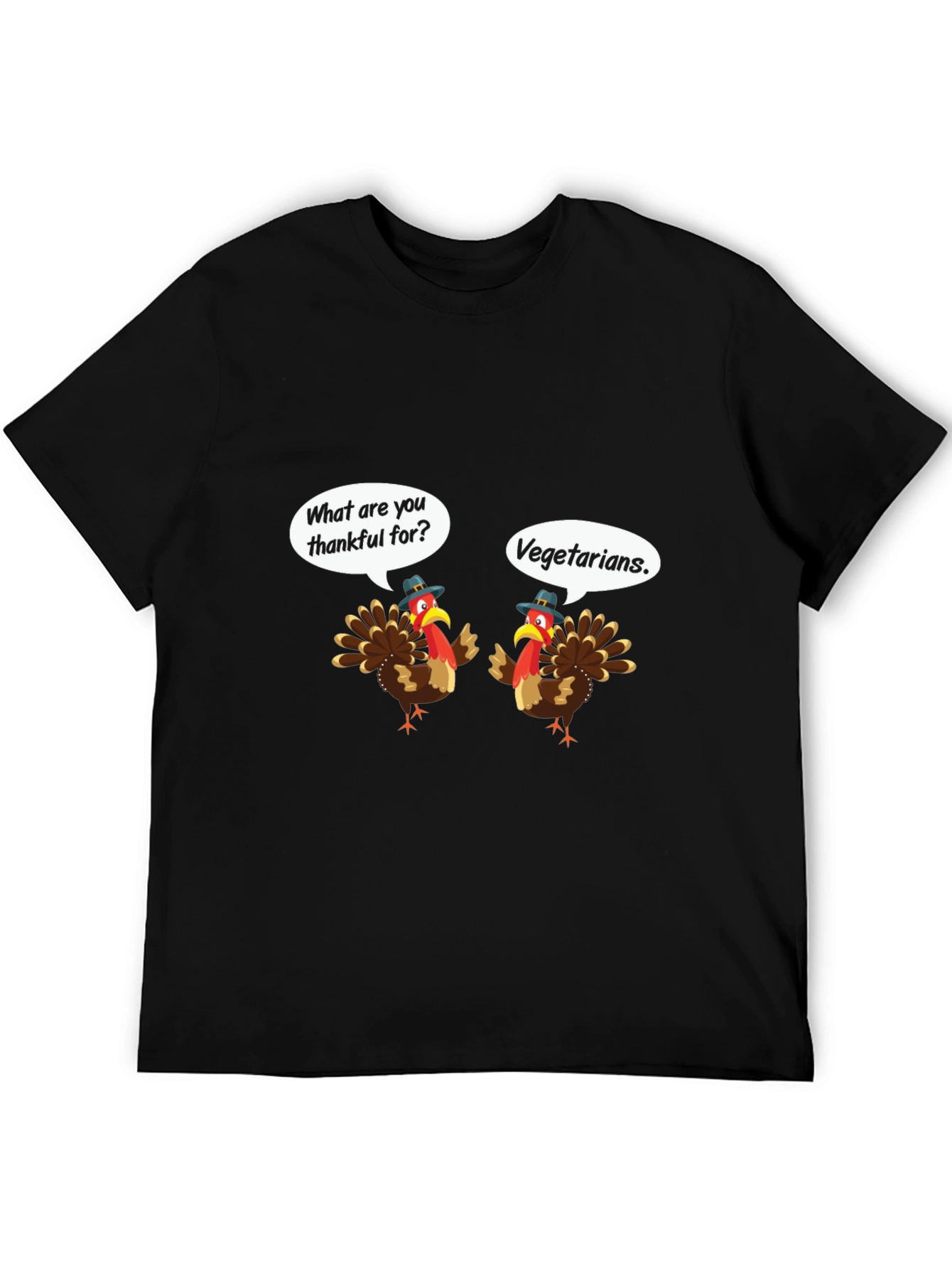 Funny Thanksgiving Turkey Vegetarian T-Shirt