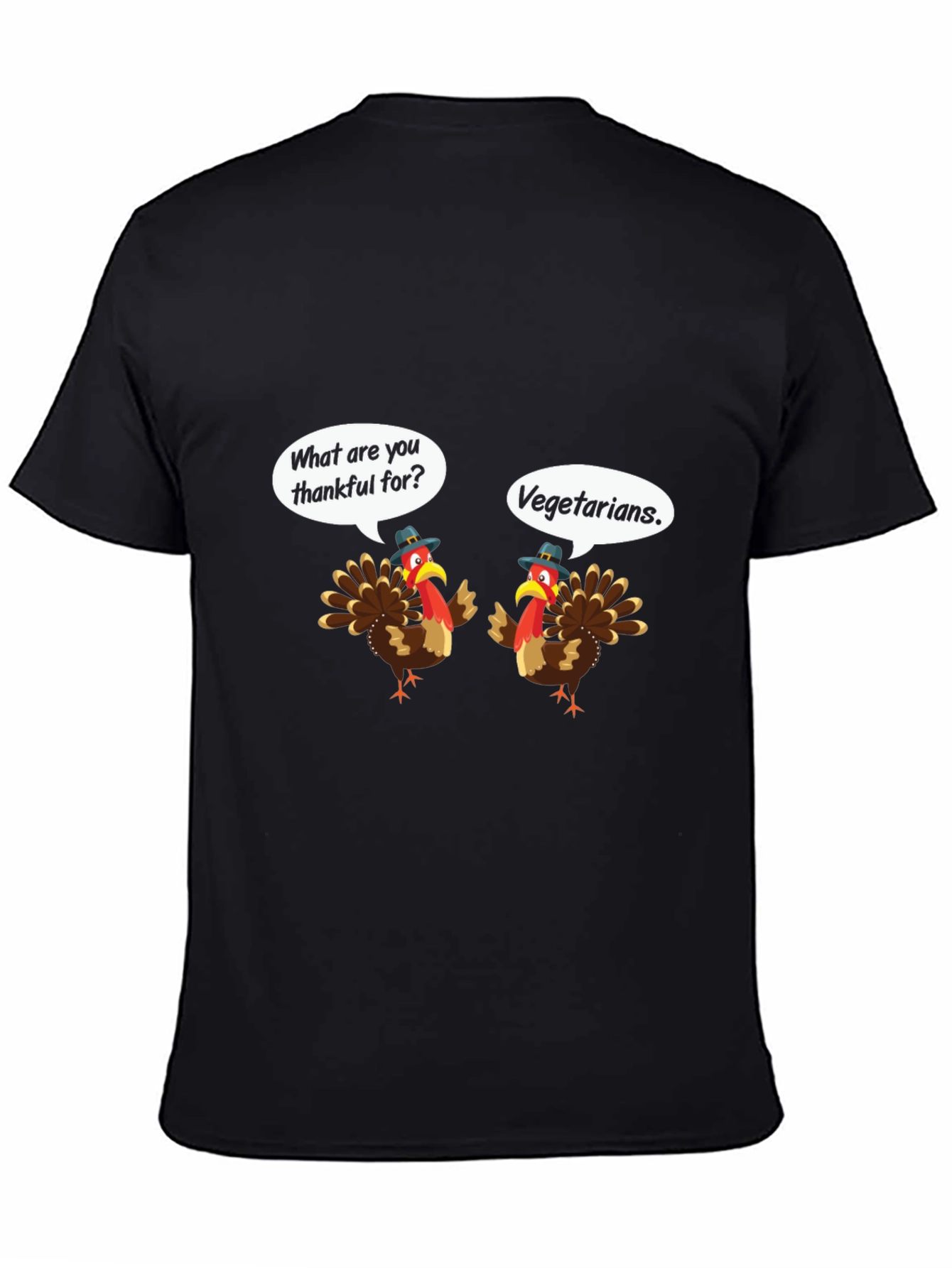 Funny Thanksgiving Turkey Vegetarian T-Shirt