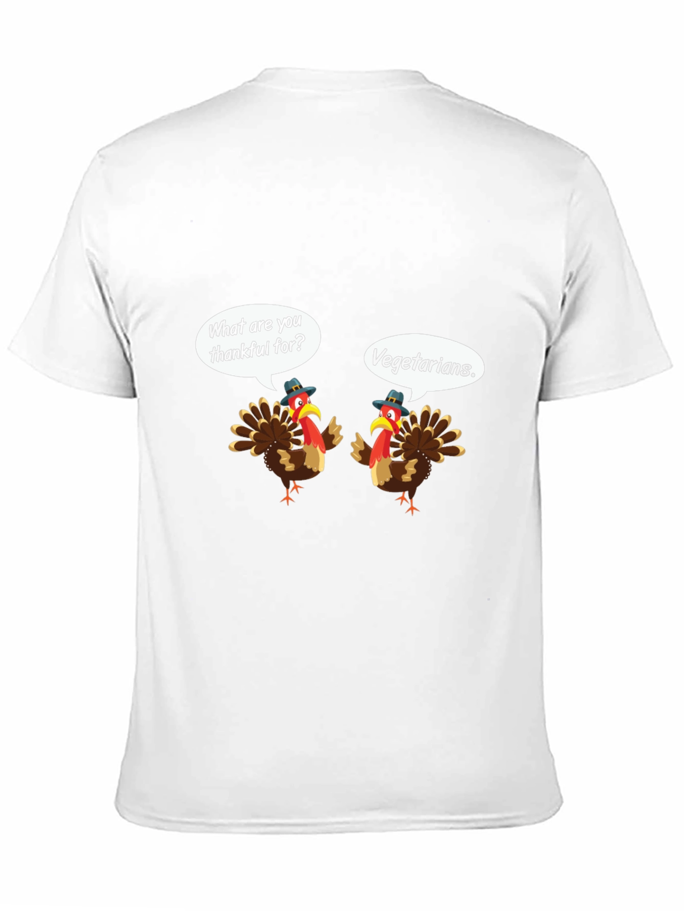 Funny Thanksgiving Turkey Vegetarian T-Shirt