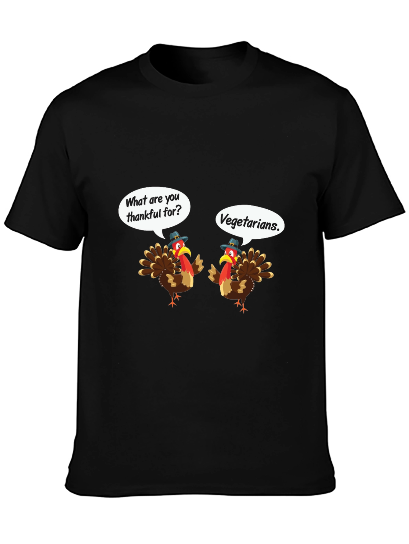 Funny Thanksgiving Turkey Vegetarian T-Shirt