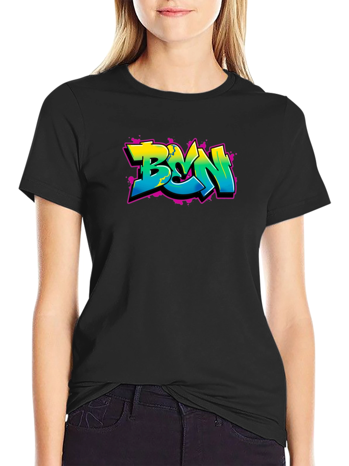 BVN Graffiti Style Black T-Shirt