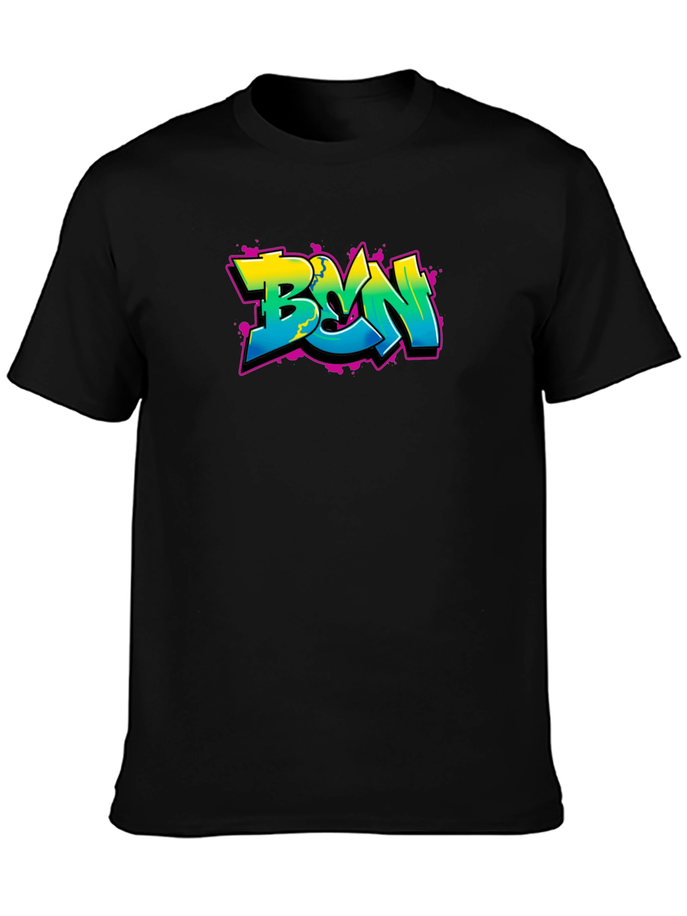 BVN Graffiti Style Black T-Shirt