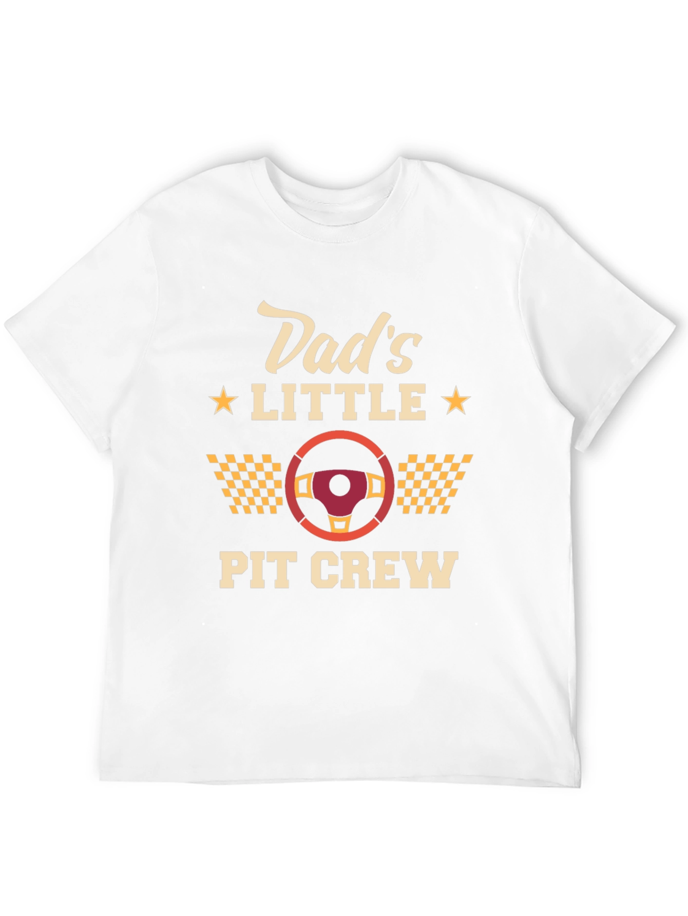 Dads Little Pit Crew Black Graphic T-Shirt