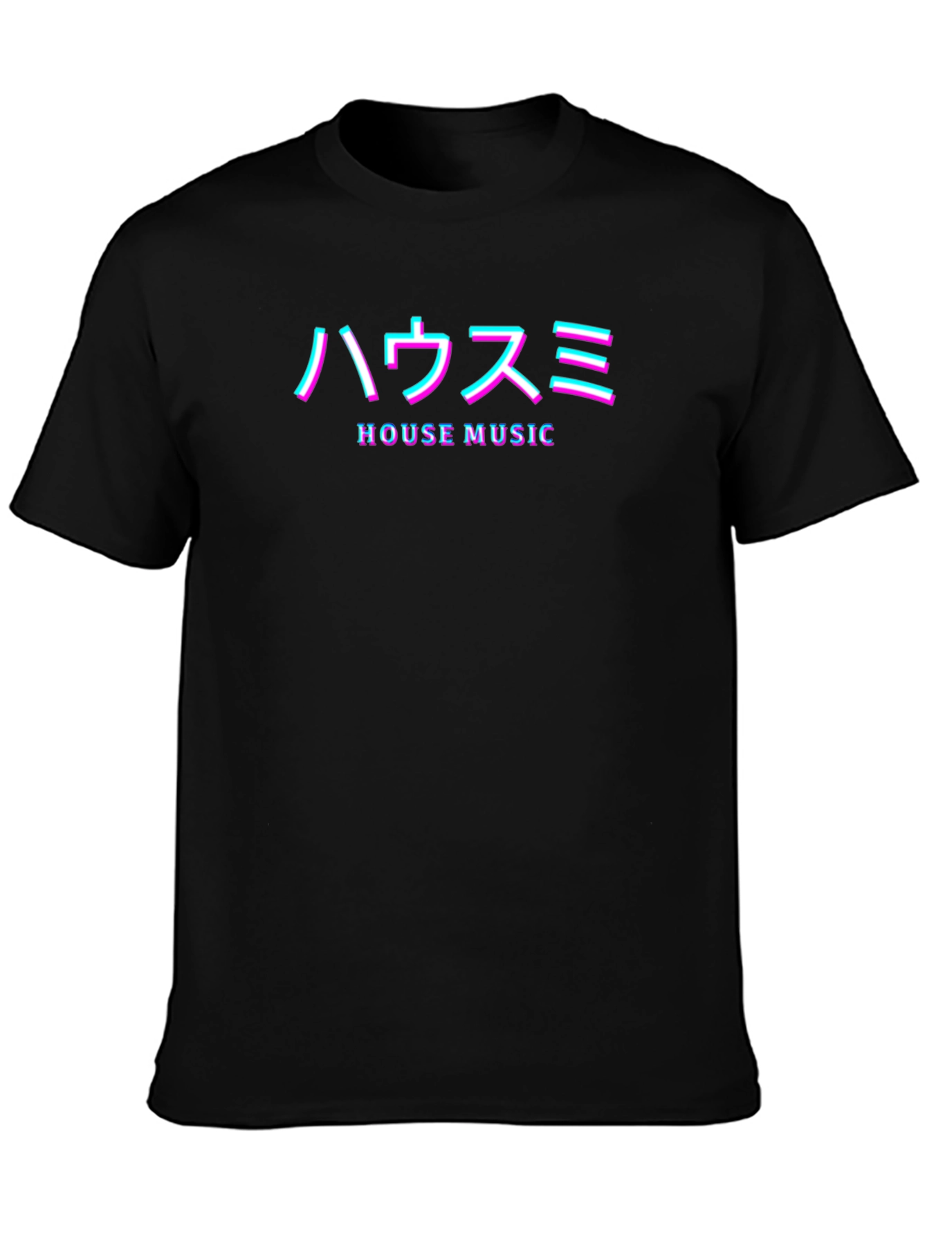 House Music T-Shirt - Japanese Text Design