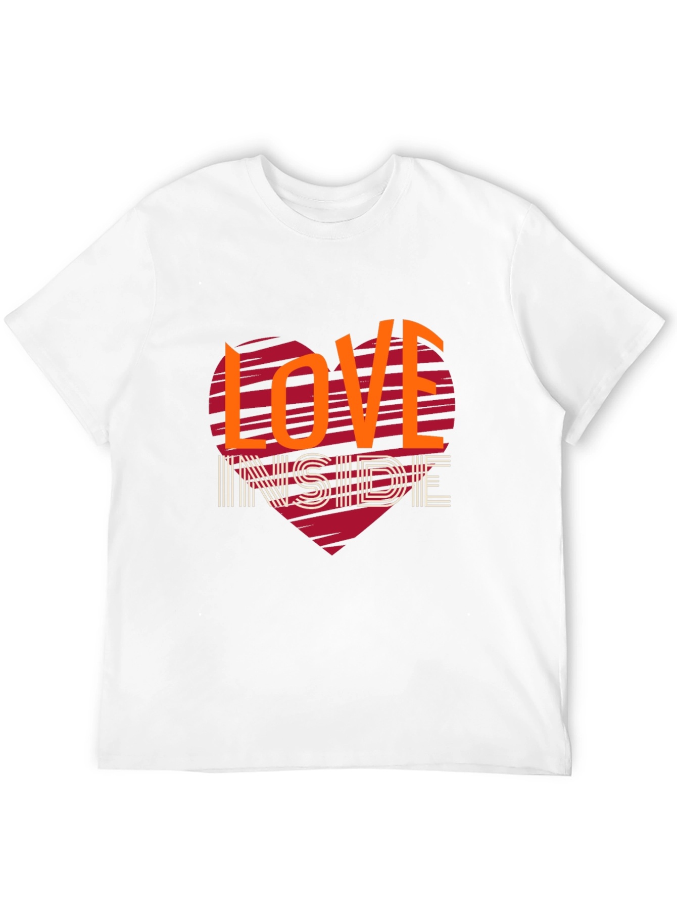 Love Inside Graphic Tee - Trendy Heart Design