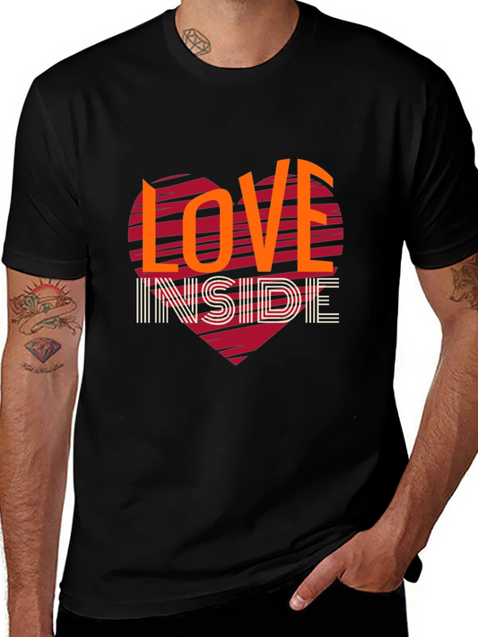 Love Inside Graphic Tee - Trendy Heart Design