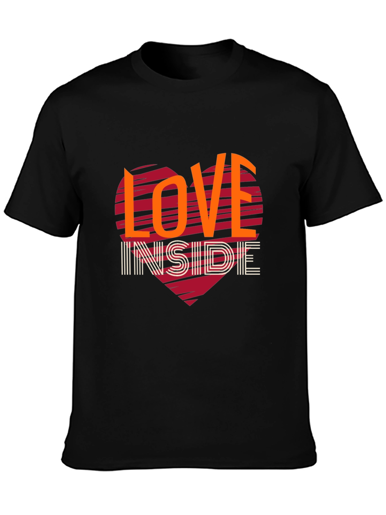 Love Inside Graphic Tee - Trendy Heart Design