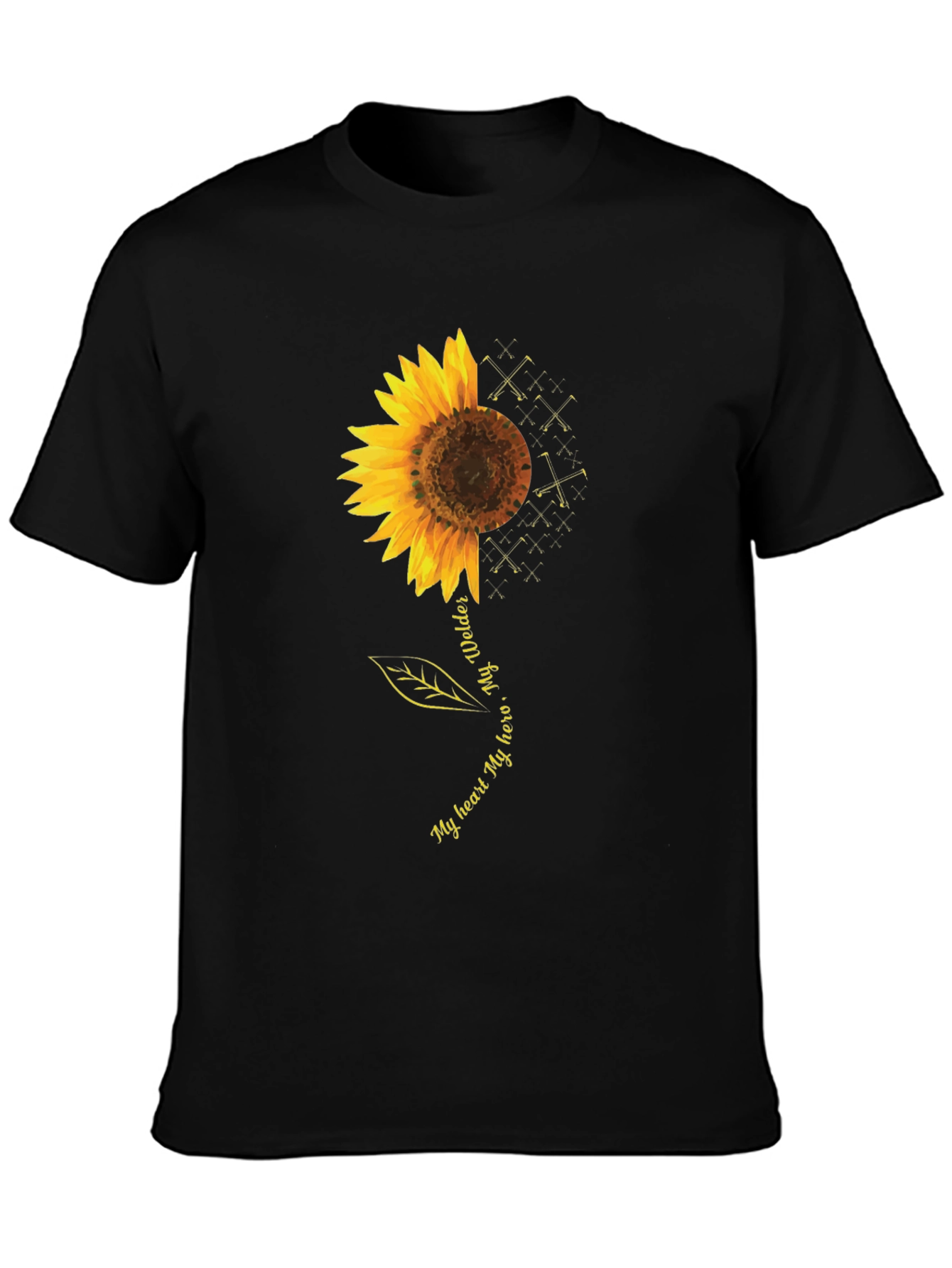 Welder Hero Sunflower Graphic Tee