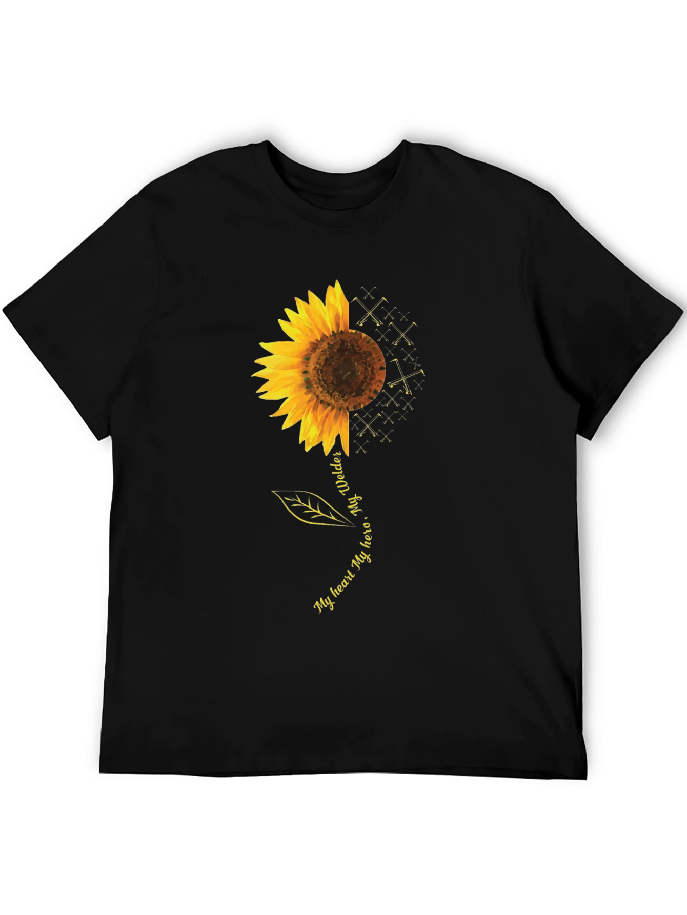 Welder Hero Sunflower Graphic Tee