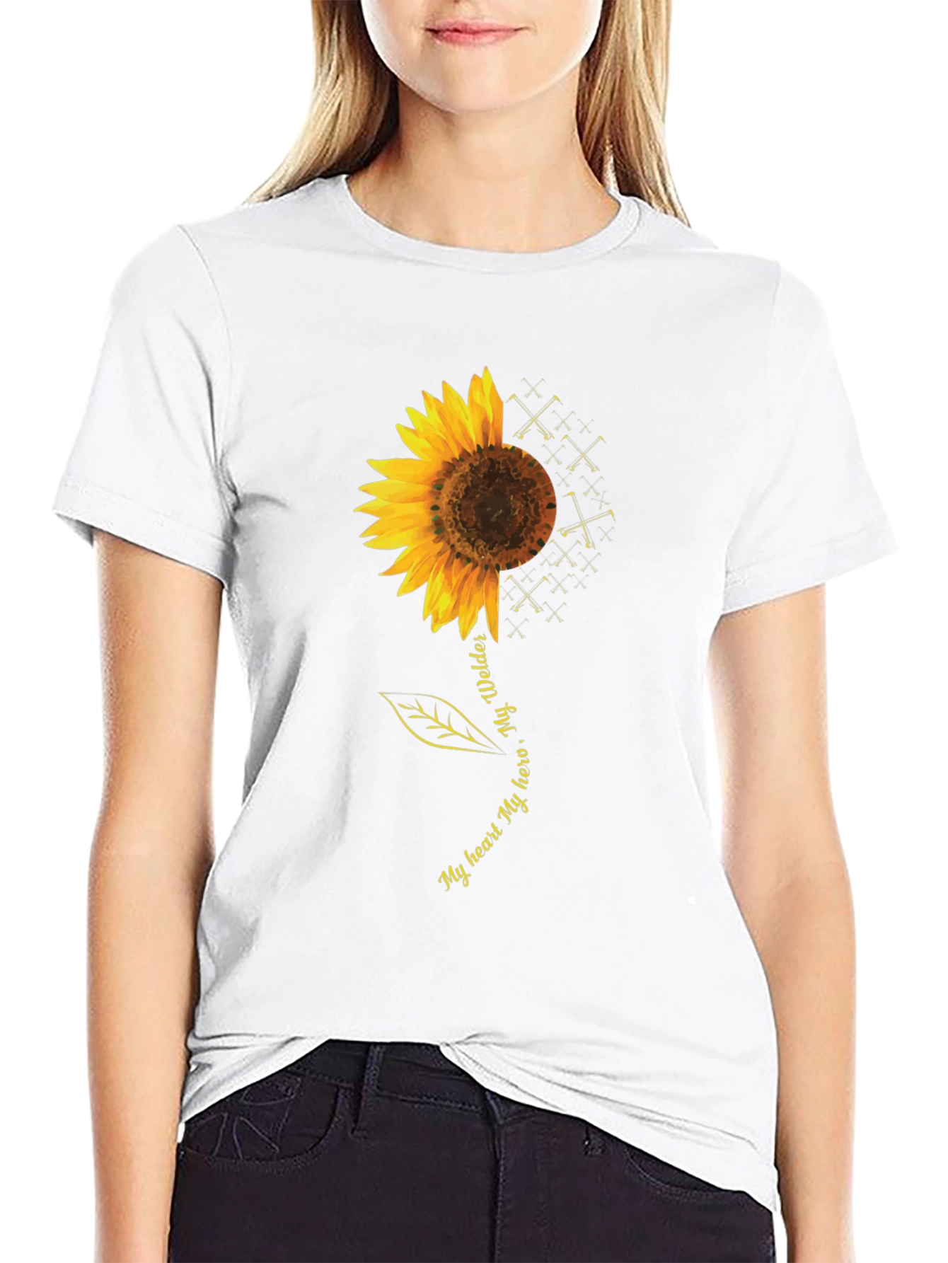 Welder Hero Sunflower Graphic Tee