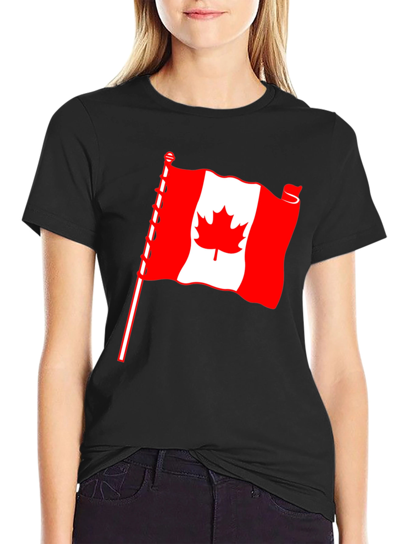 Canadian Flag T-Shirt - Stylish Patriotism