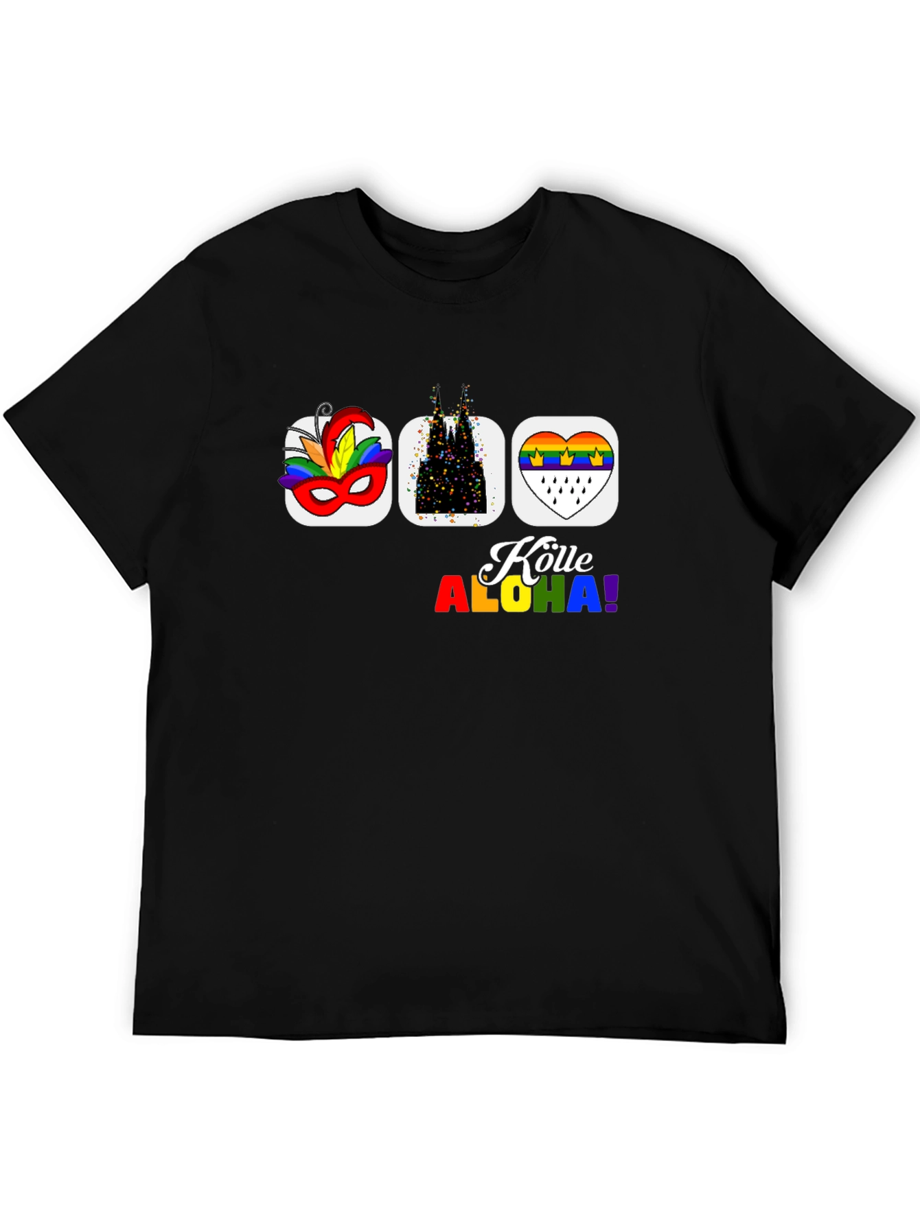 Köln Carnival Pride T-Shirt - Black Graphic Tee