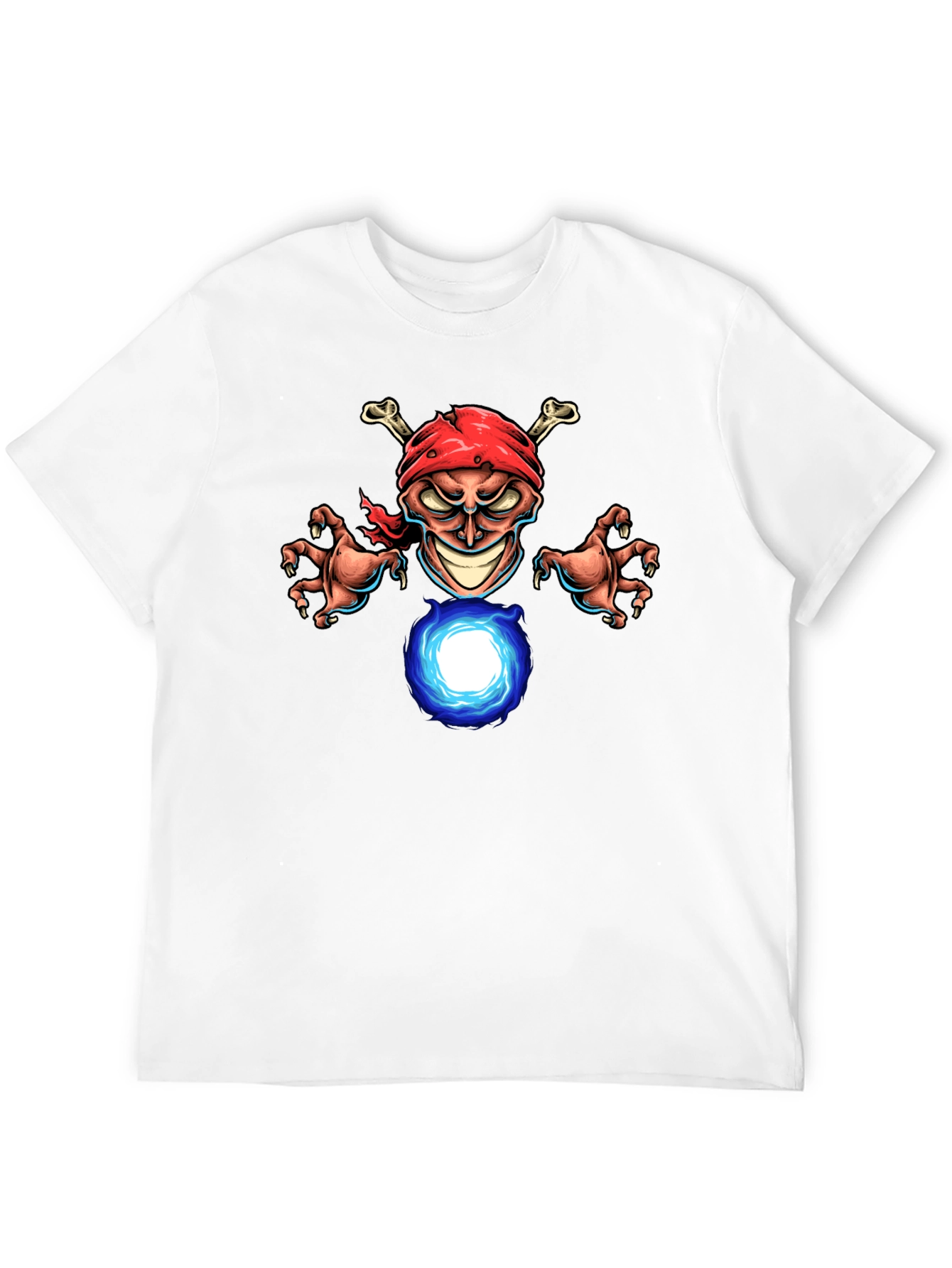 Pirate Wizard Graphic T-Shirt - Black Cotton Tee