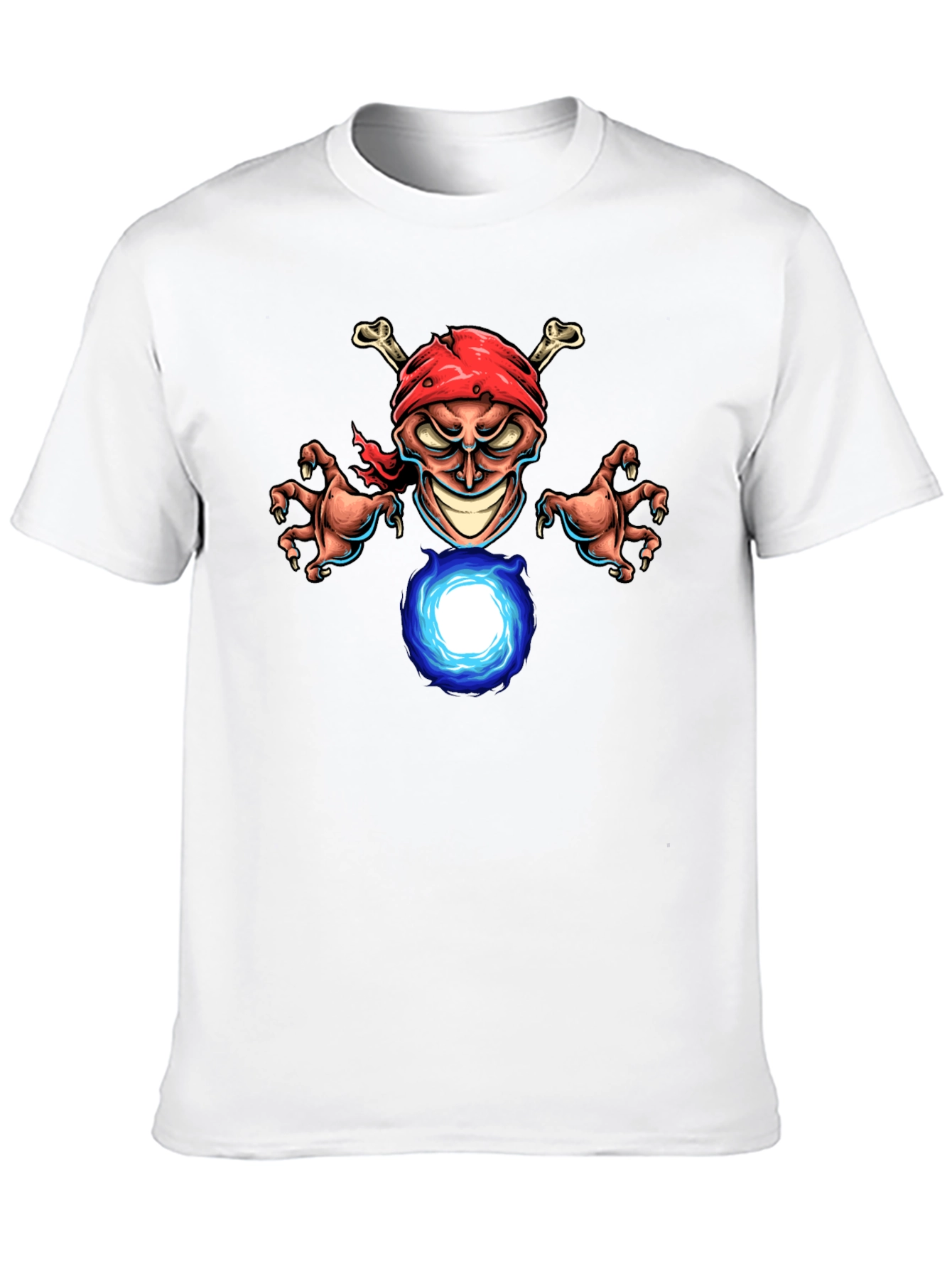 Pirate Wizard Graphic T-Shirt - Black Cotton Tee