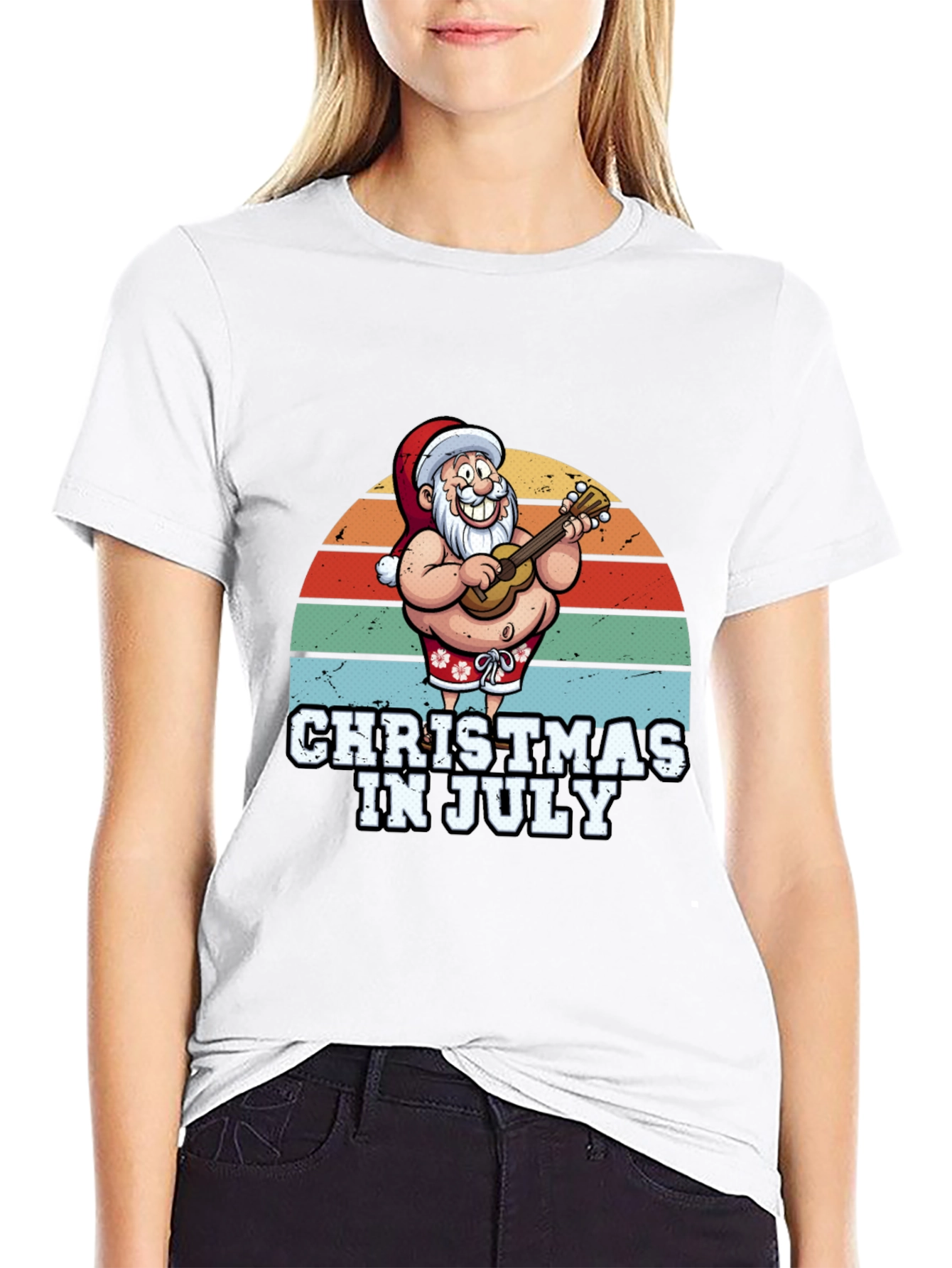 Christmas In July Santa T-Shirt