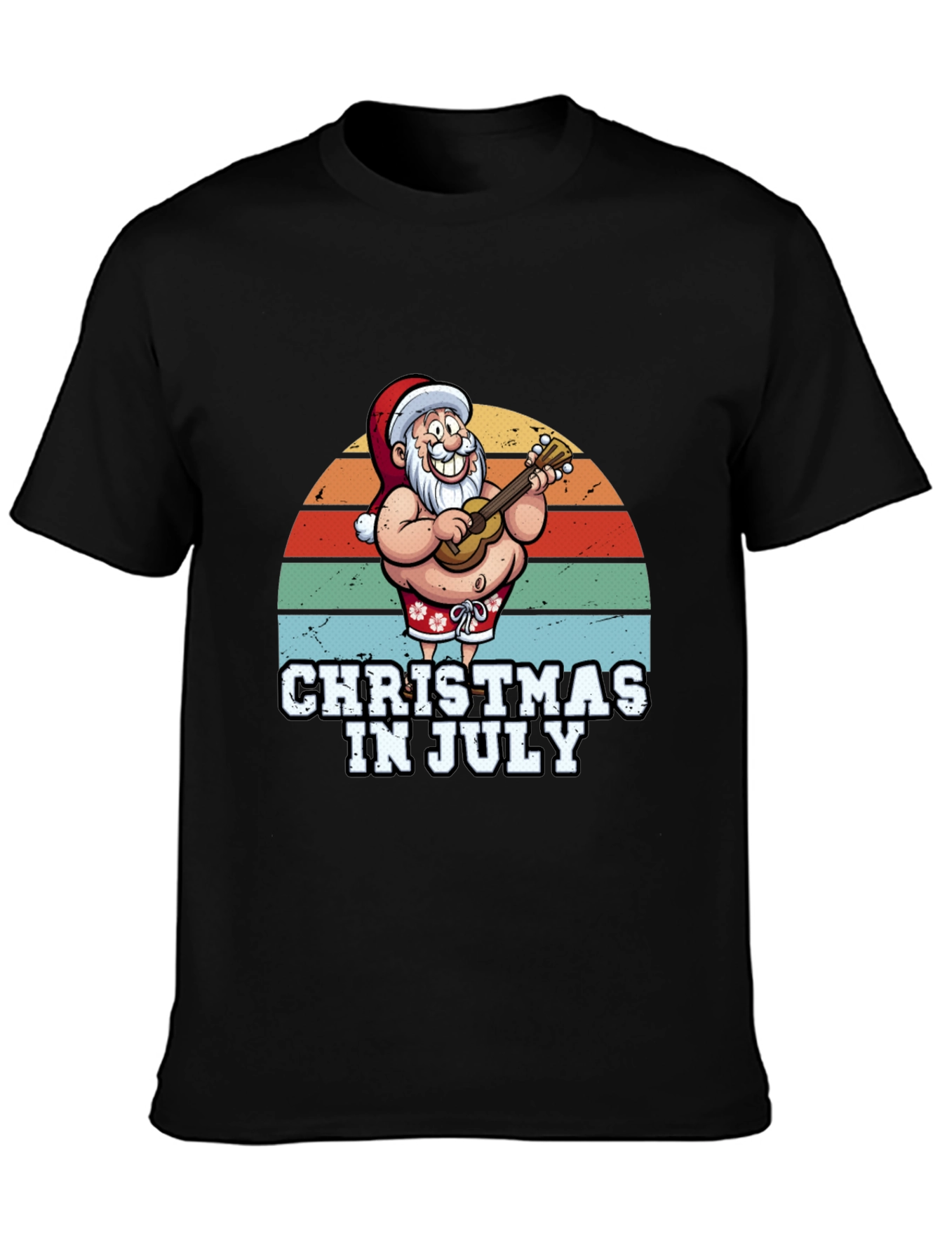 Christmas In July Santa T-Shirt