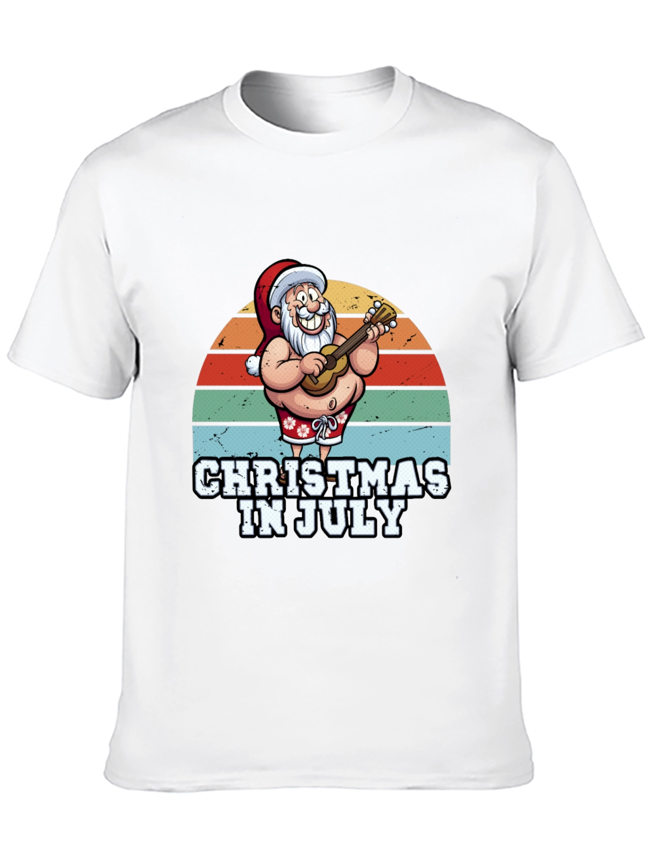 Christmas In July Santa T-Shirt