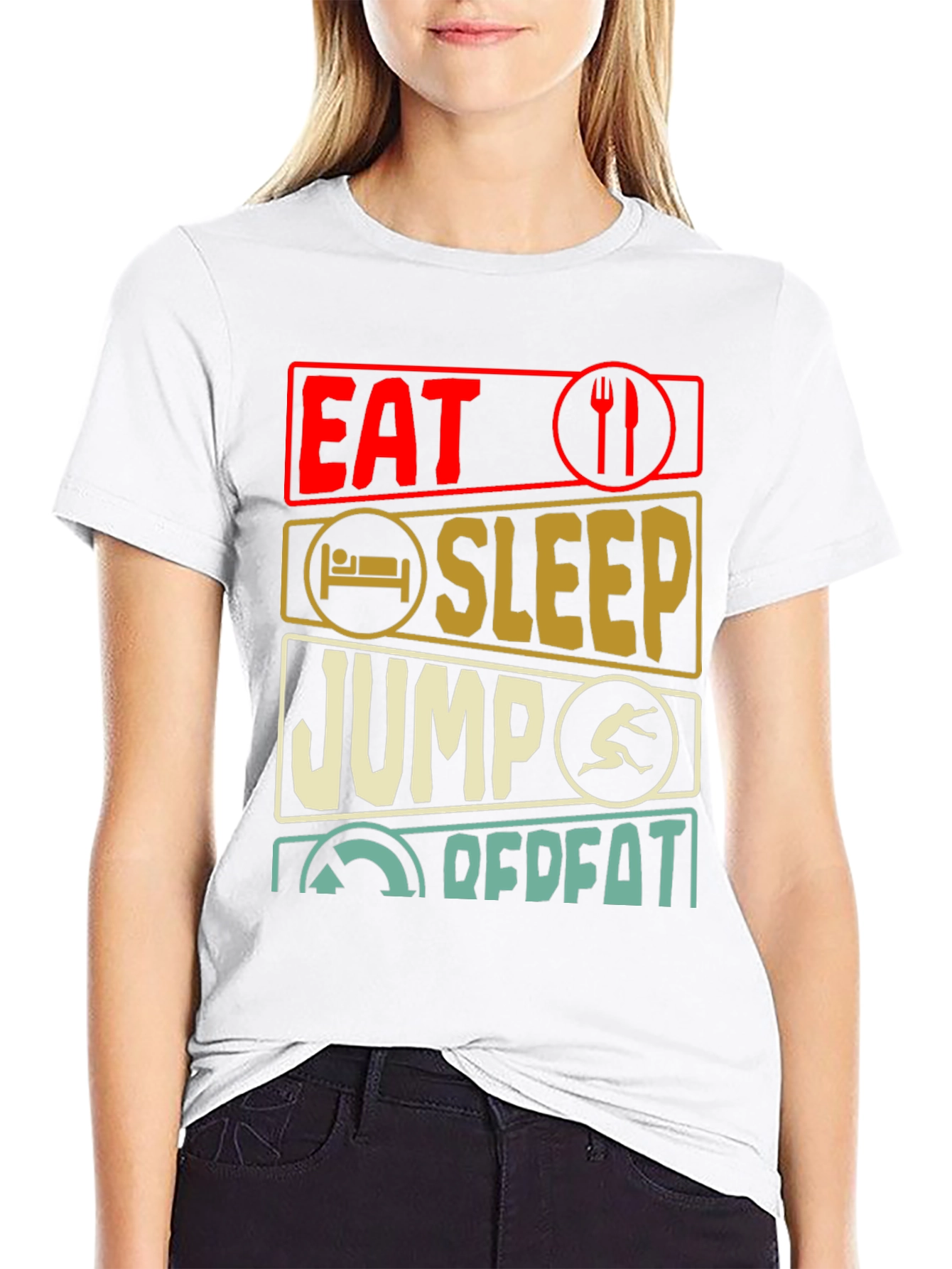 Eat Sleep Jump Repeat T-Shirt