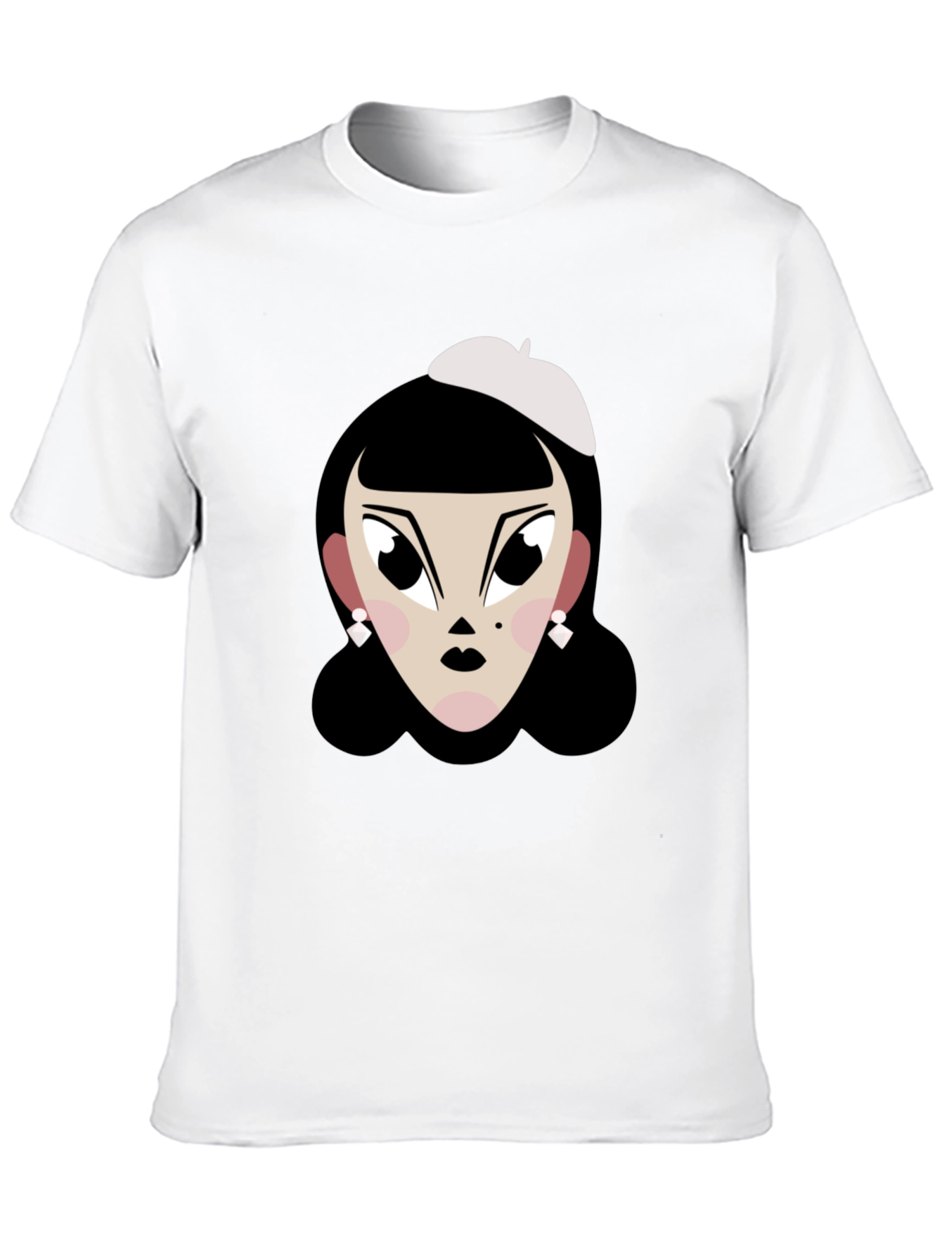 Cartoon Woman T-Shirt: Retro Chic Tee