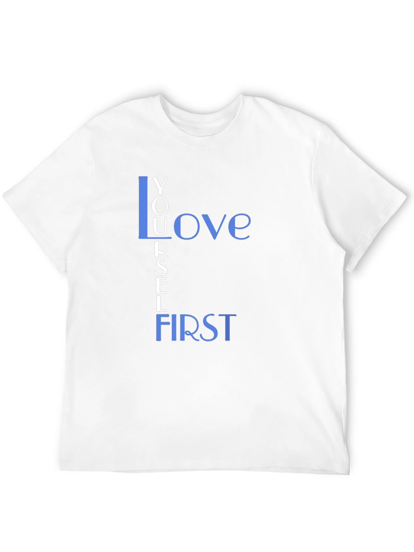 Love Yourself First Graphic Tee - Black Cotton