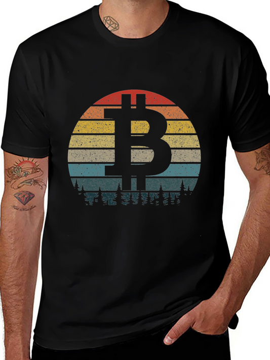 Bitcoin Sunset T-Shirt - Crypto Lover Tee