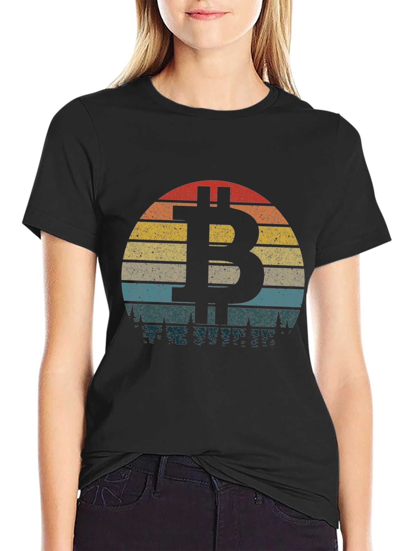 Bitcoin Sunset T-Shirt - Crypto Lover Tee