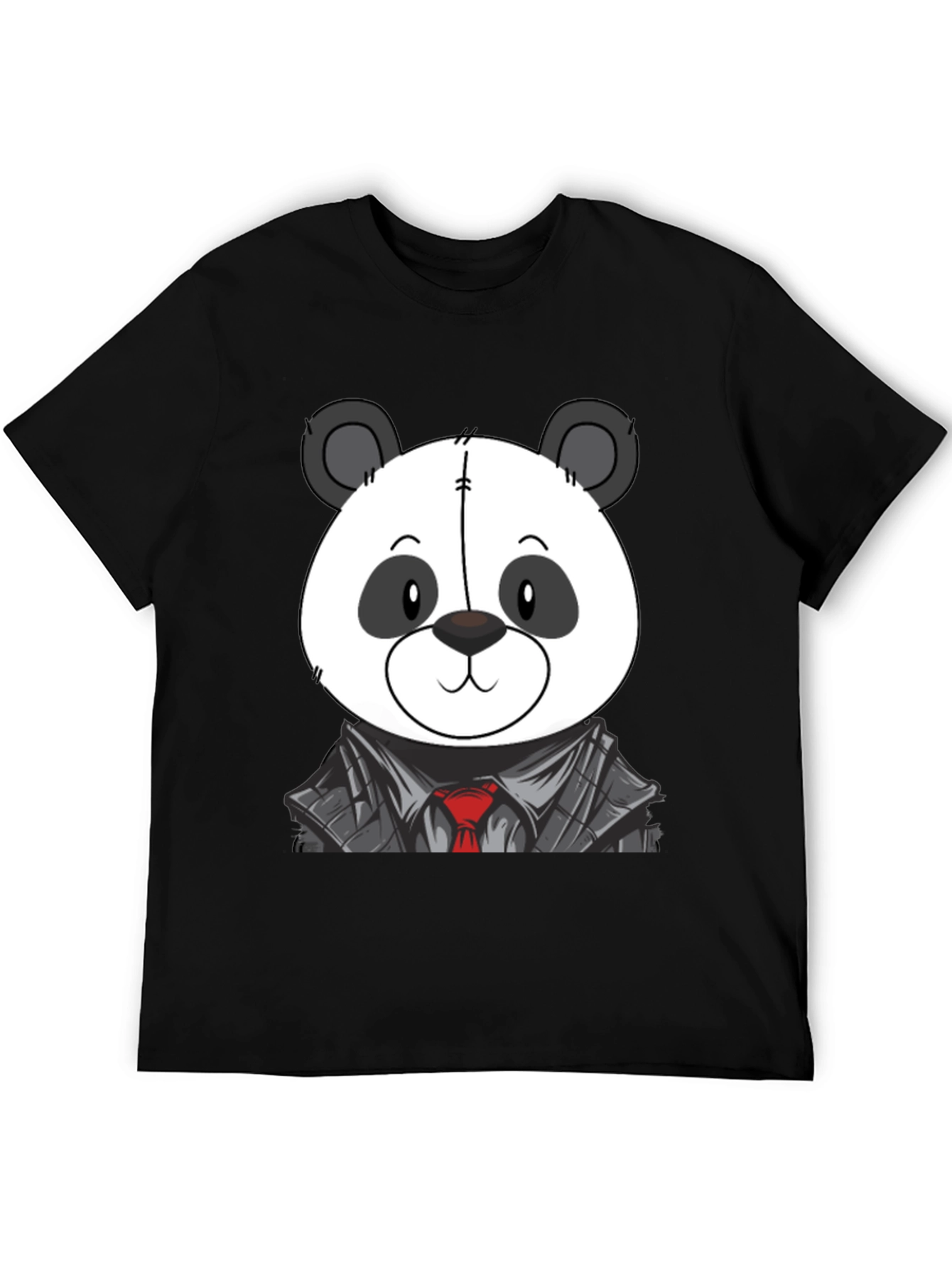 Panda Bear in Suit T-Shirt - Cute Cartoon Design