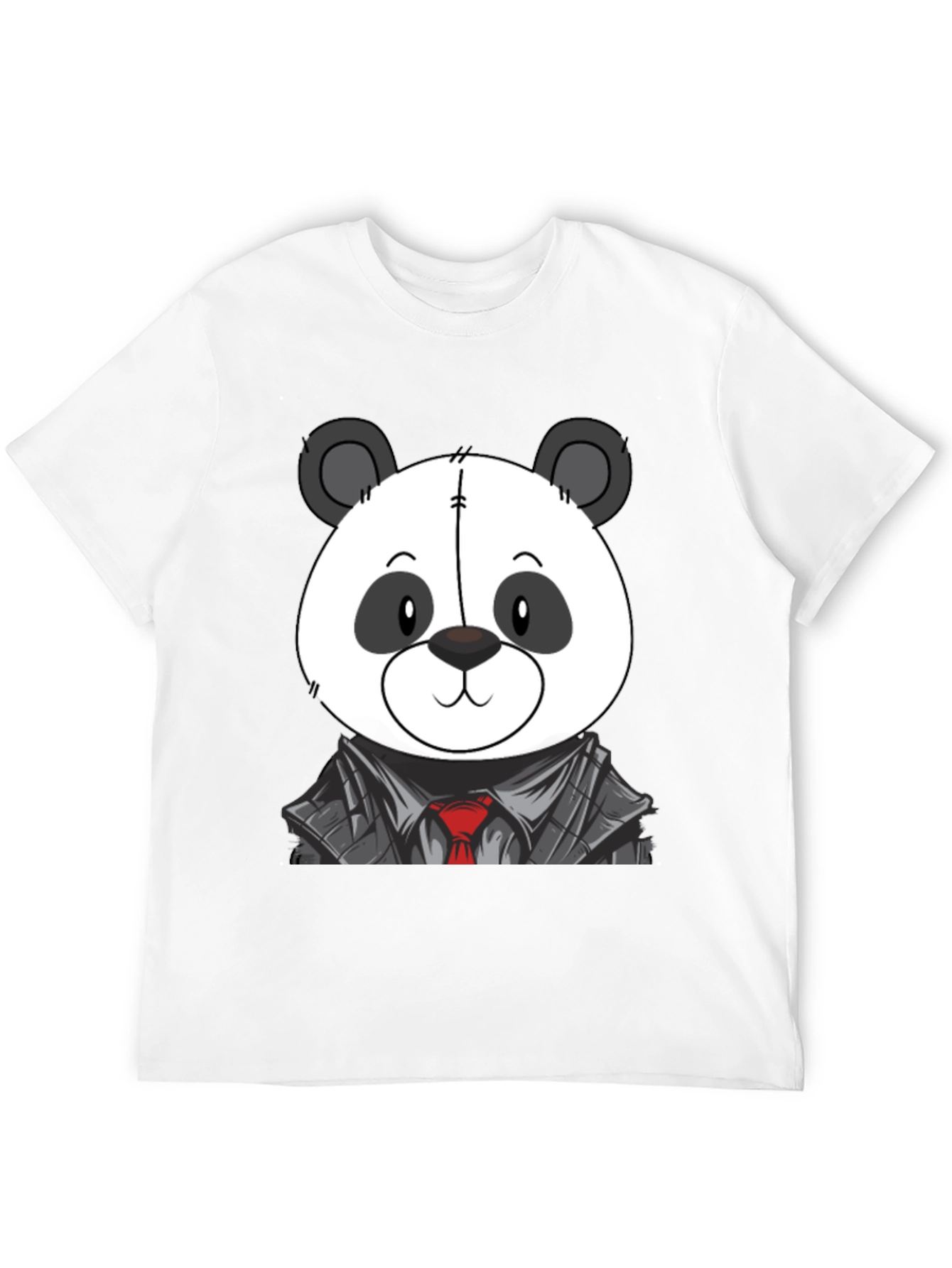 Panda Bear in Suit T-Shirt - Cute Cartoon Design