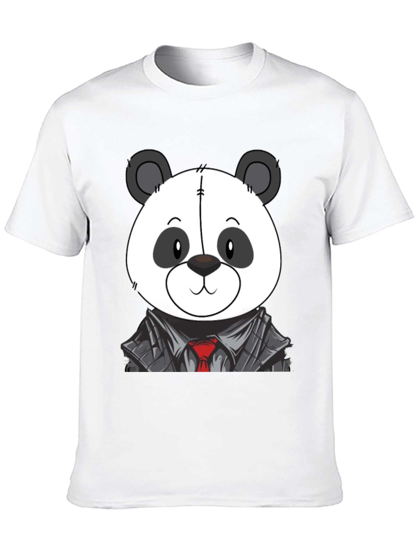 Panda Bear in Suit T-Shirt - Cute Cartoon Design