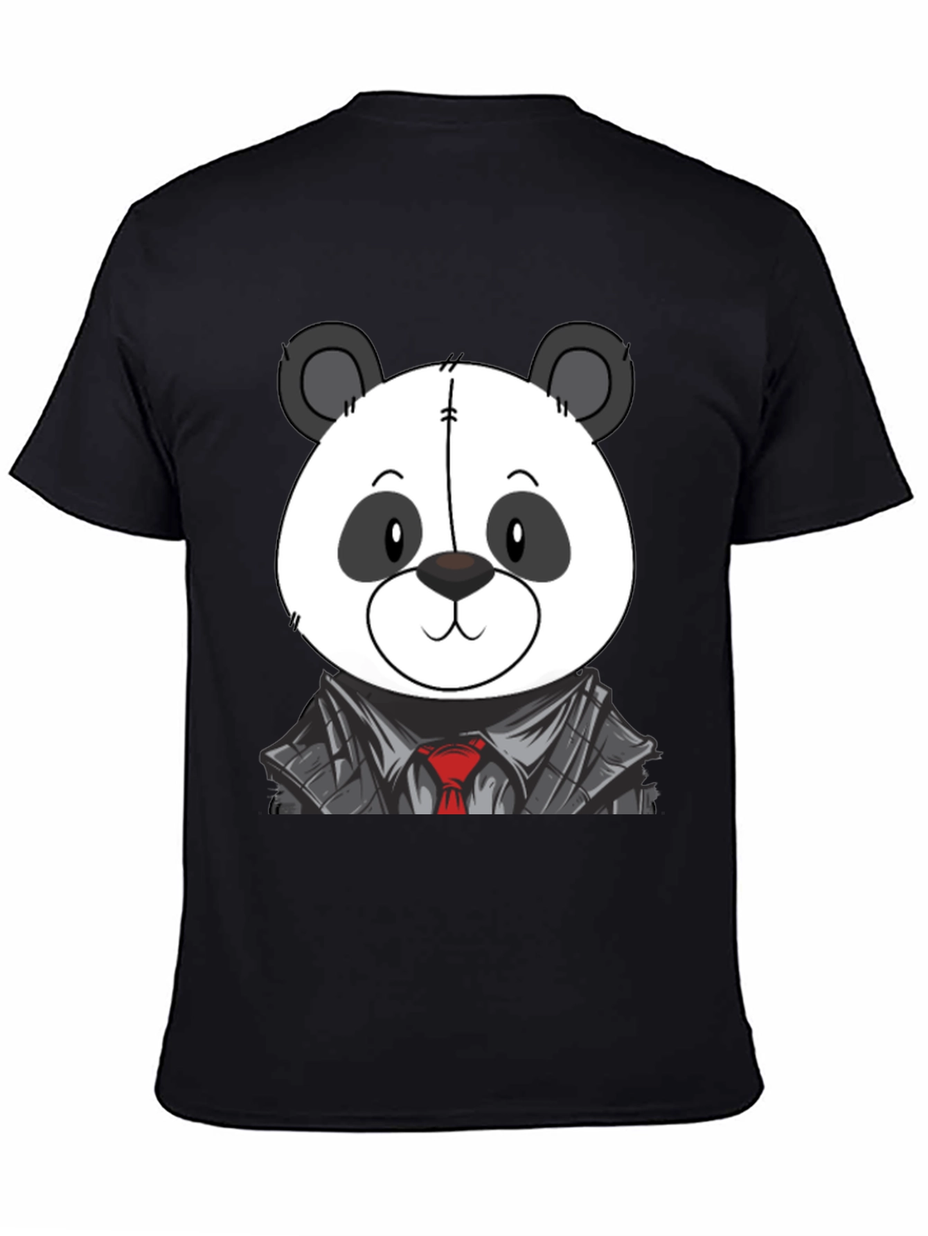Panda Bear in Suit T-Shirt - Cute Cartoon Design