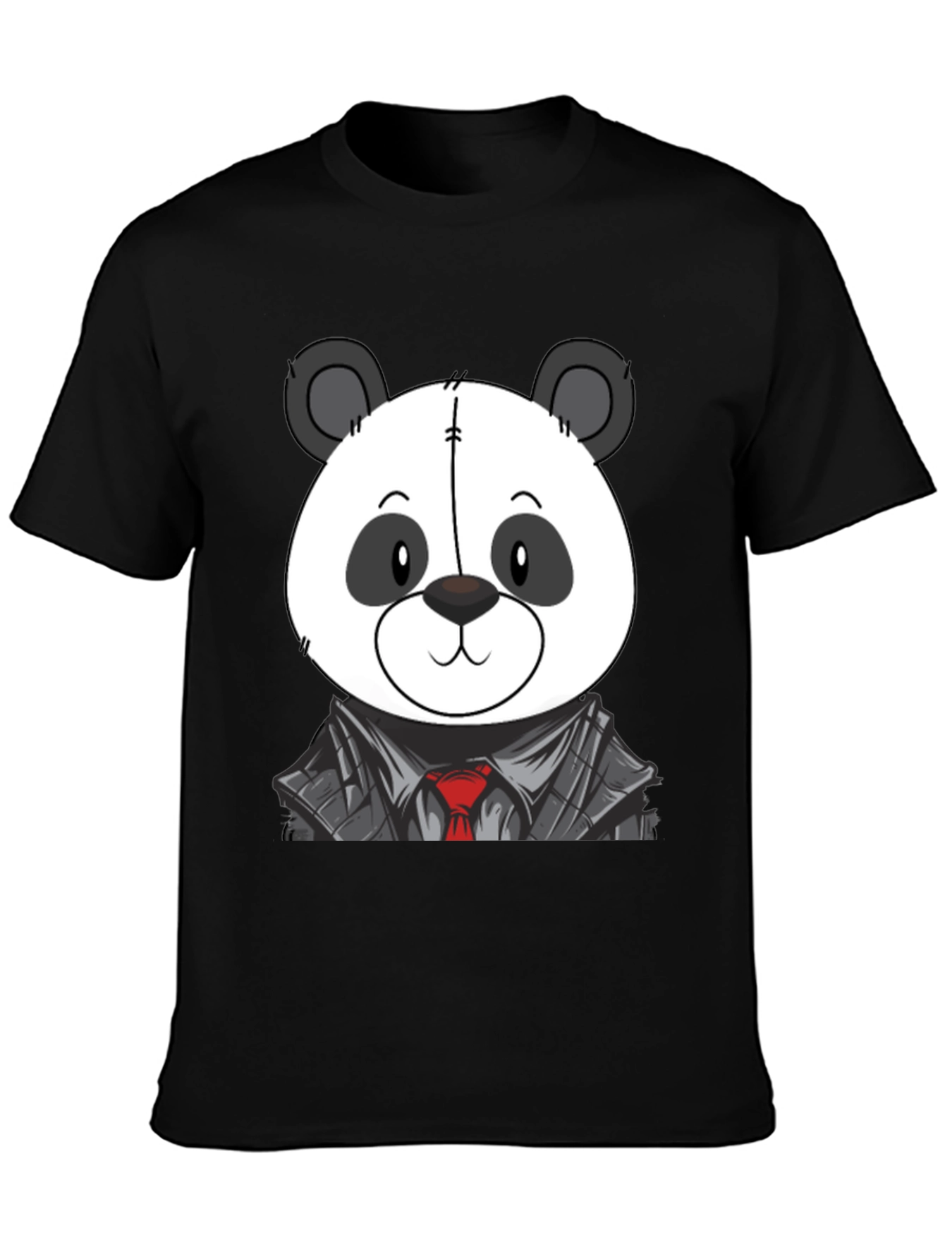 Panda Bear in Suit T-Shirt - Cute Cartoon Design