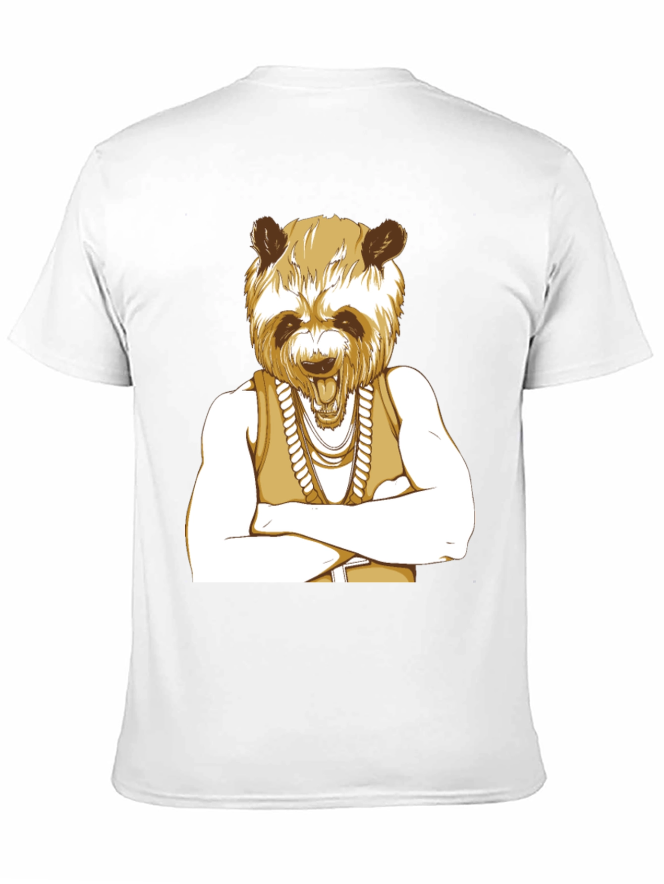 Panda Rapper Graphic Tee - Cool Casual Style