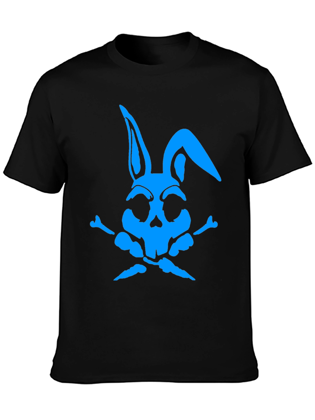 Skull Bunny Graphic T-Shirt - Mens Black Tee